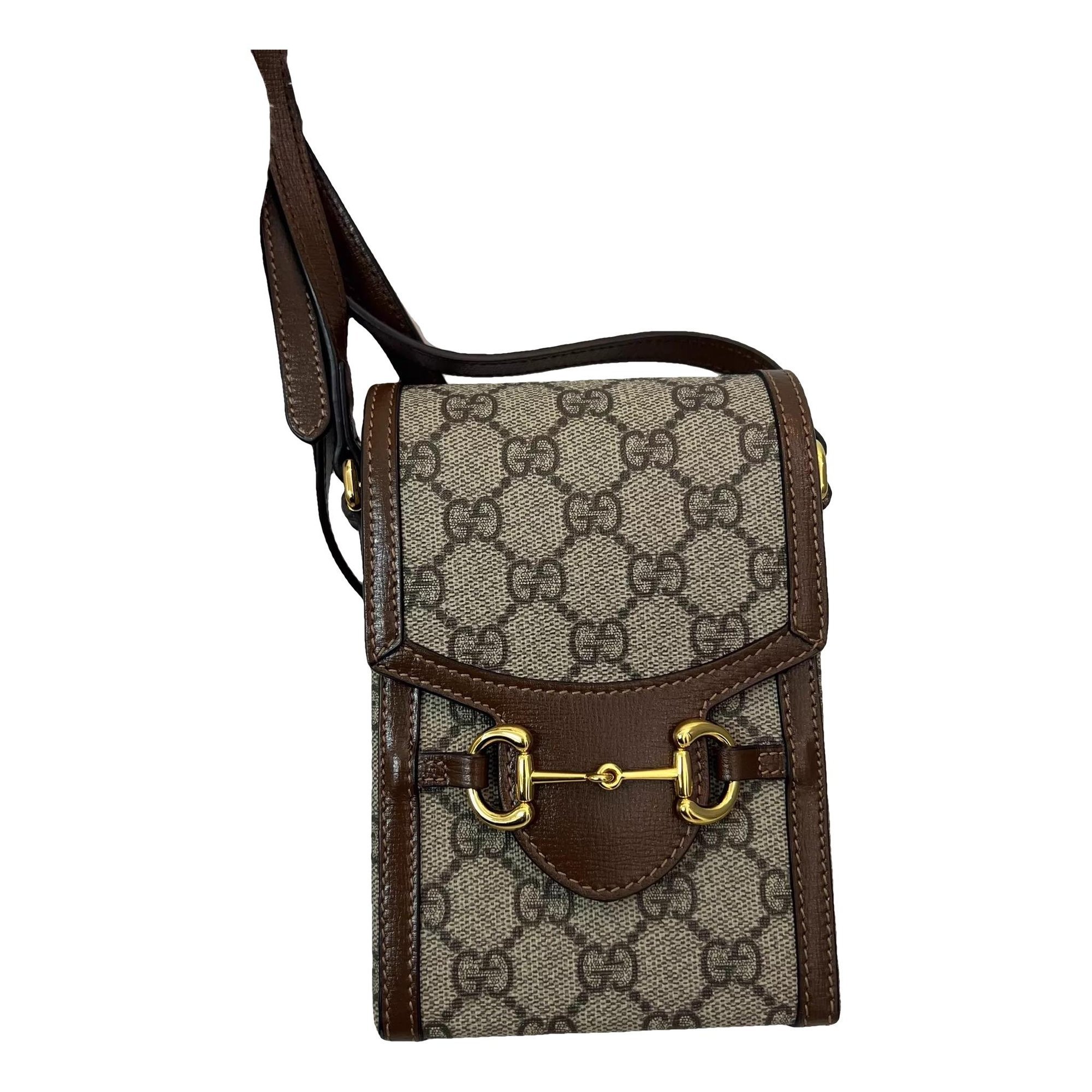 Horsebit 1955 Vertical leather handbag