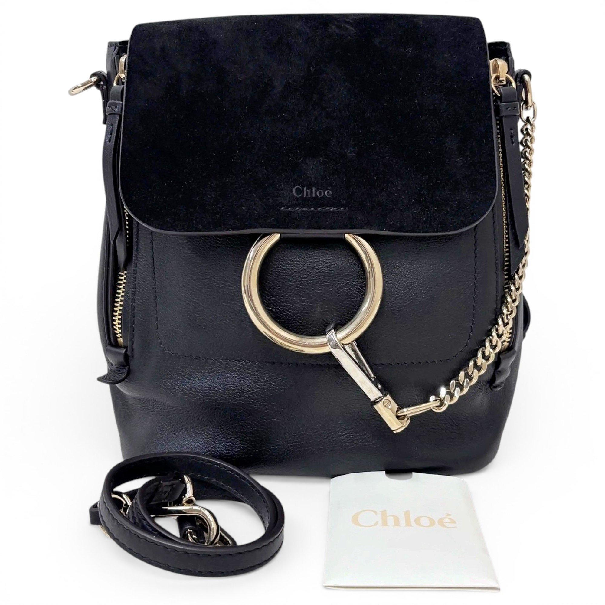 Leather backpack