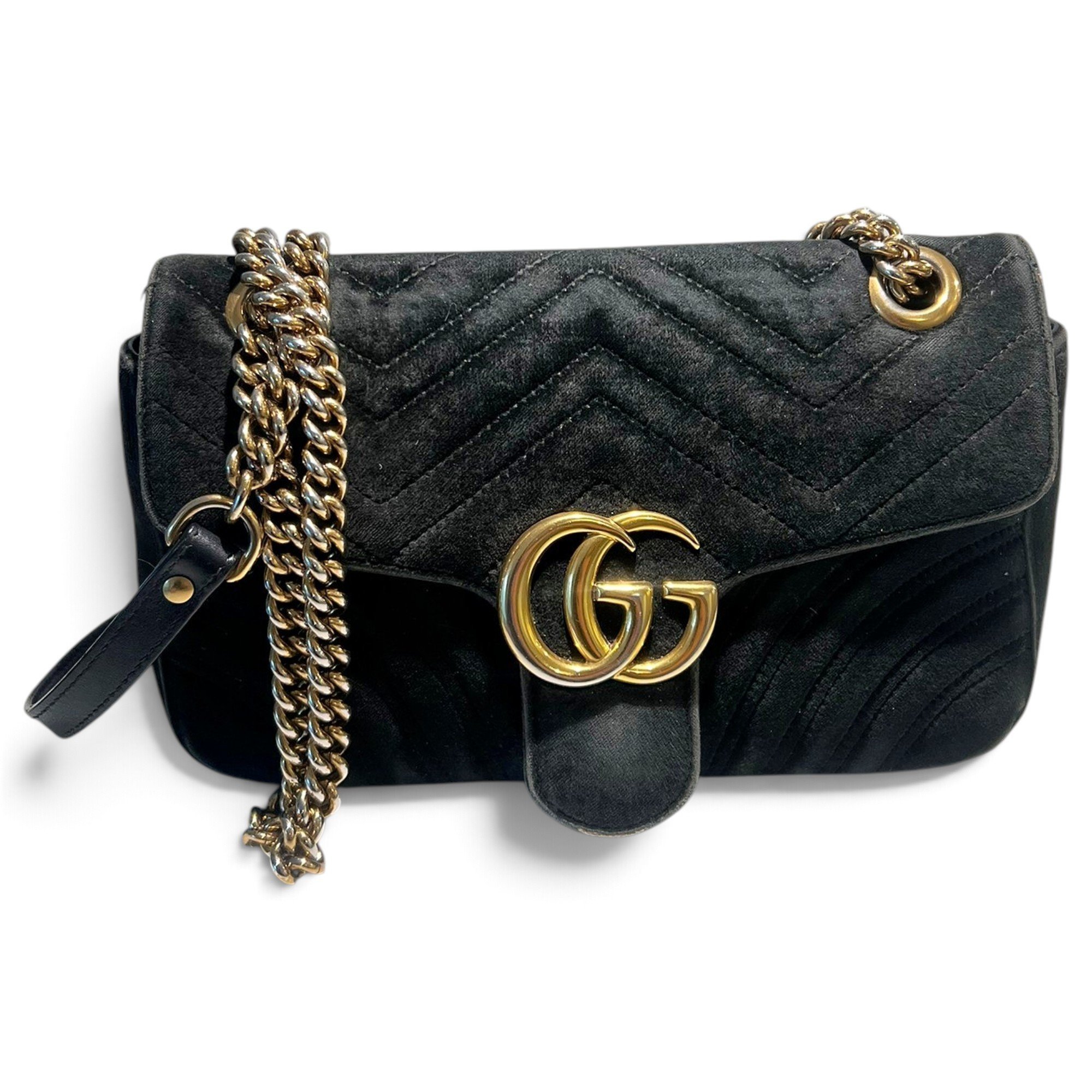 GG Marmont velvet crossbody bag