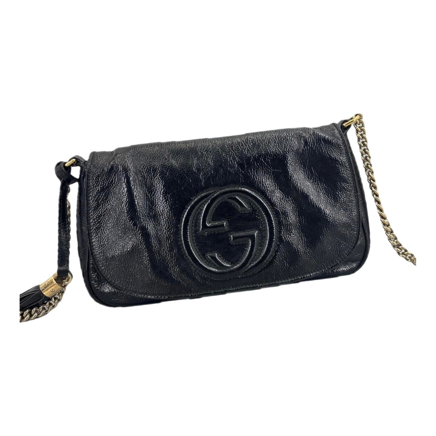Soho Long Flap patent leather handbag