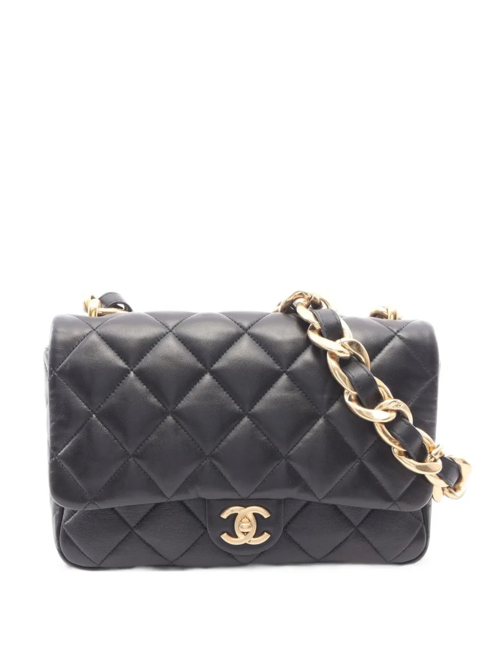 matelassé chain shoulder bag