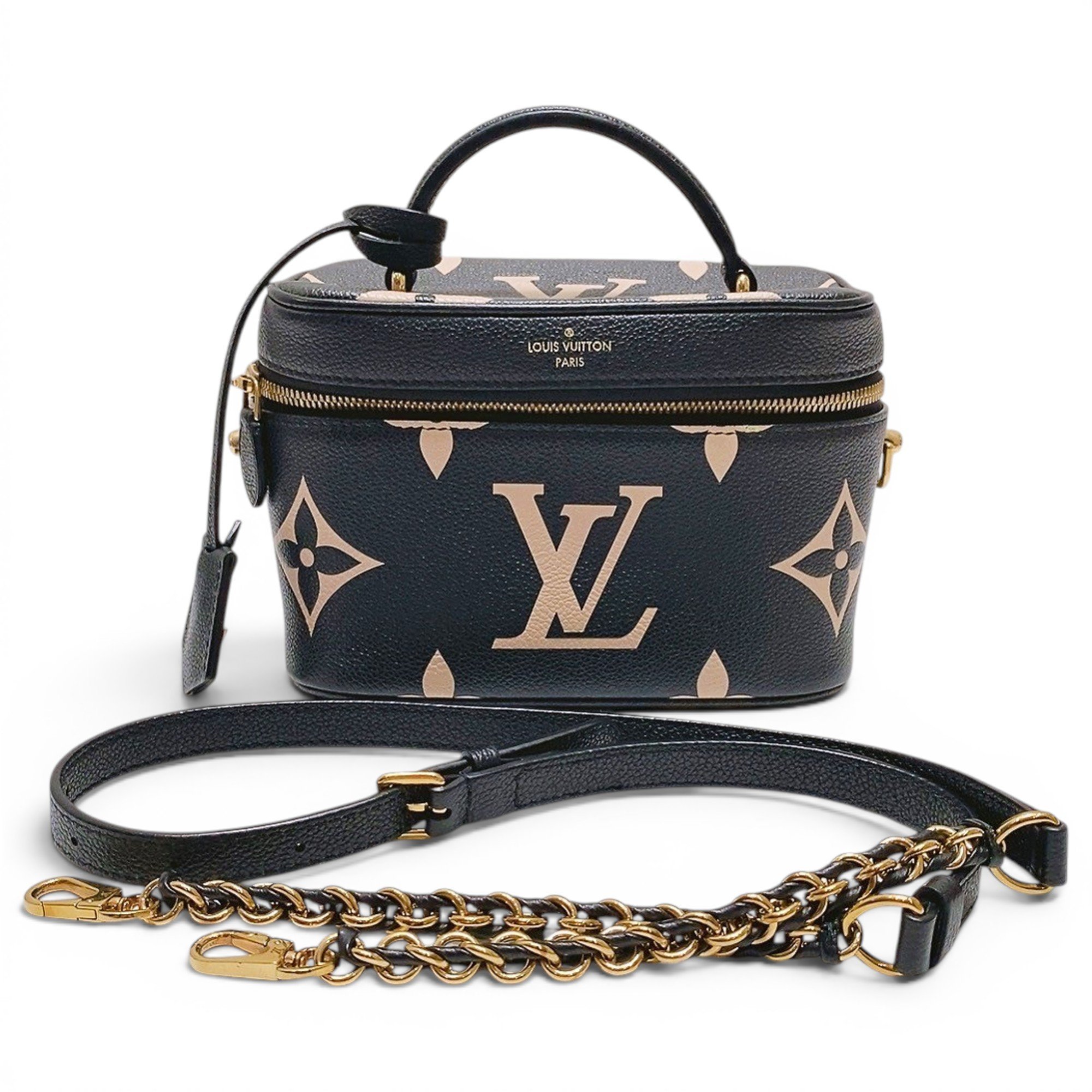 Vanity leather handbag