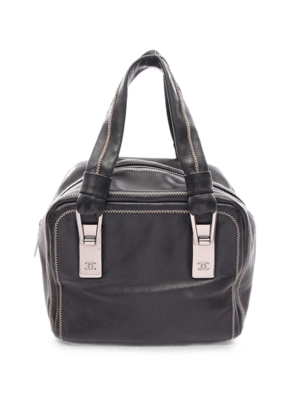 2003-2004 mini Boston calf leather tote bag