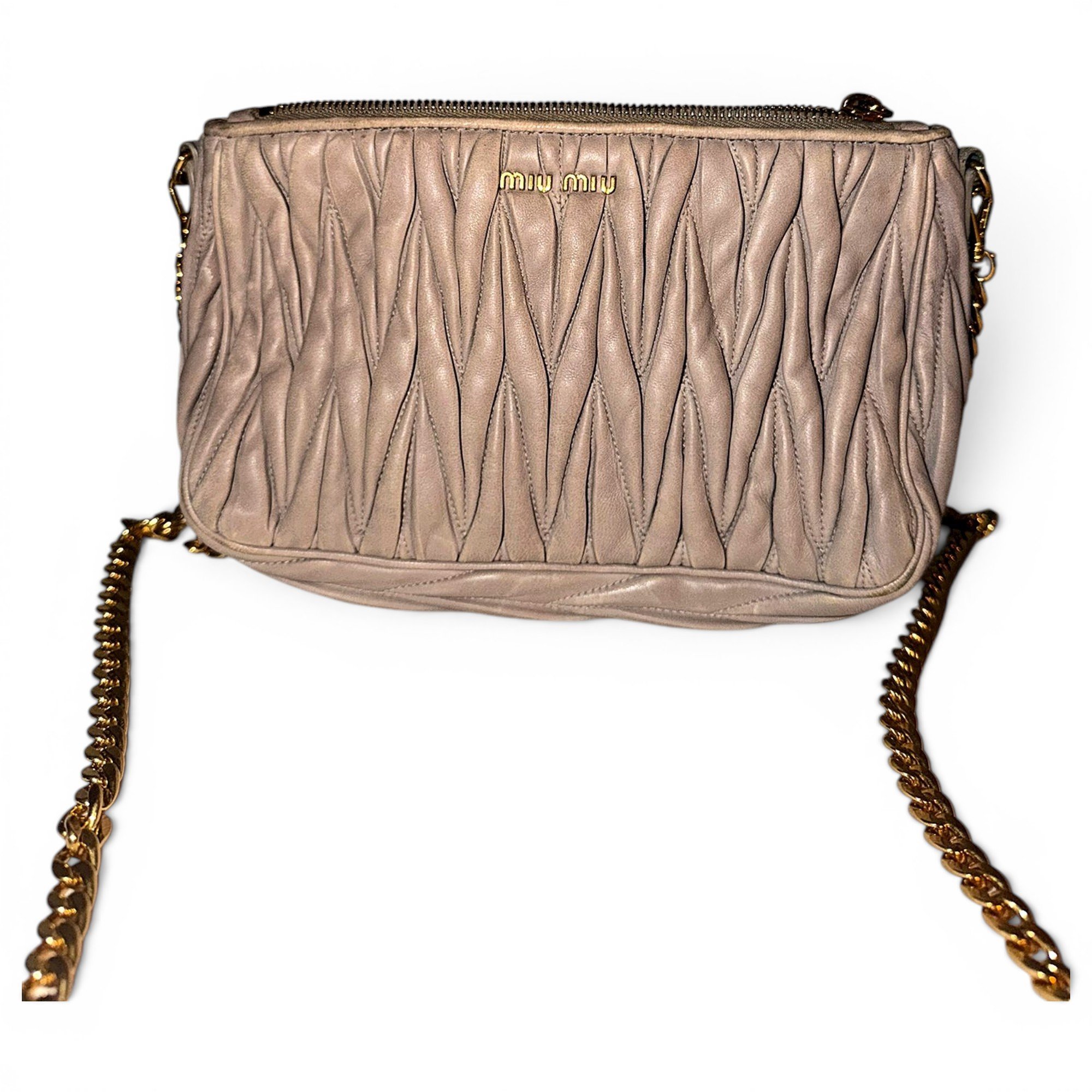 Leather clutch bag