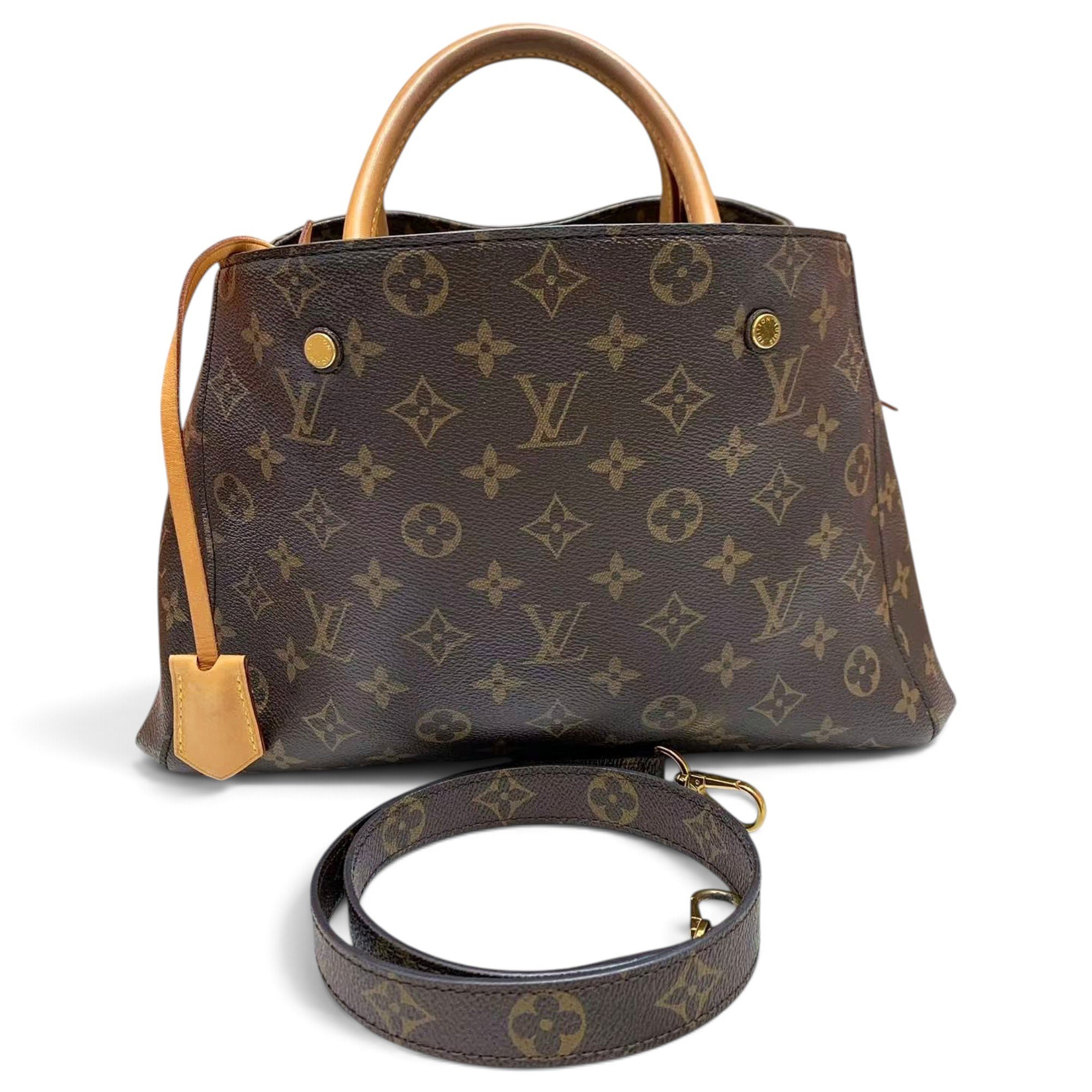 Louis Vuitton Montaigne leather handbag