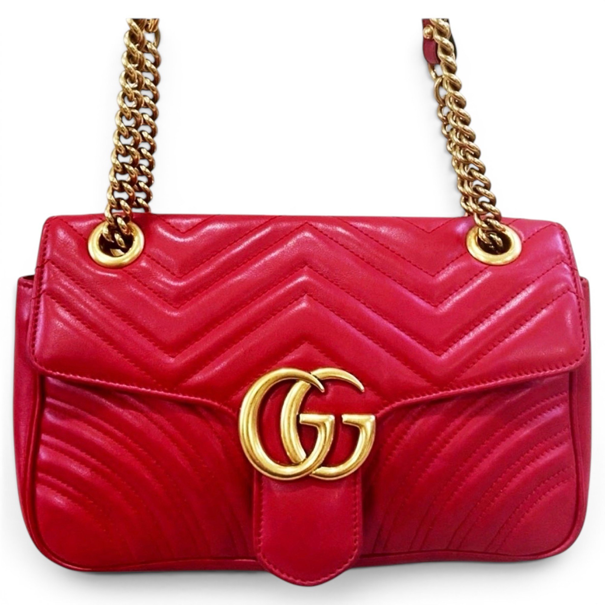 GG Marmont Flap leather crossbody bag