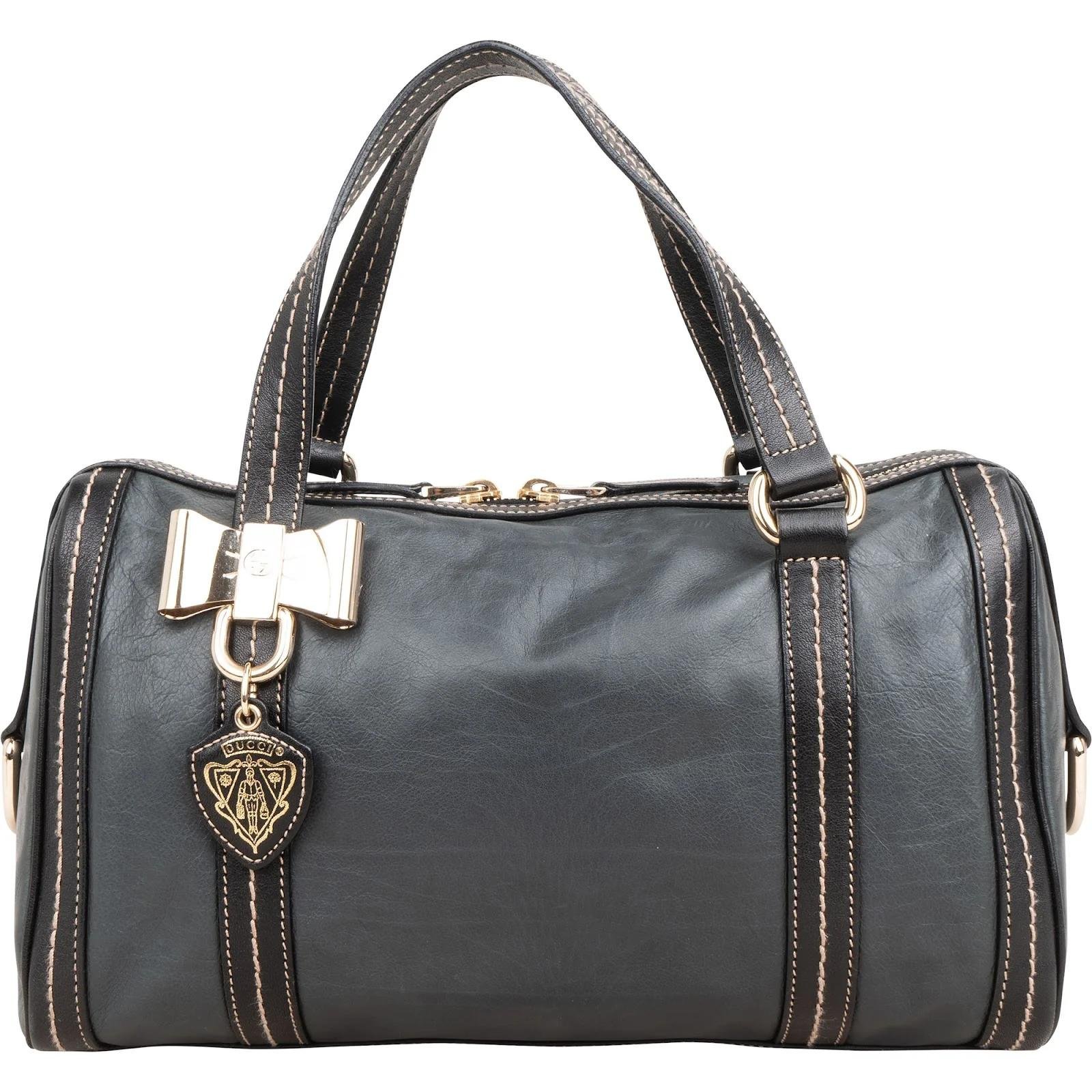 Boston leather handbag