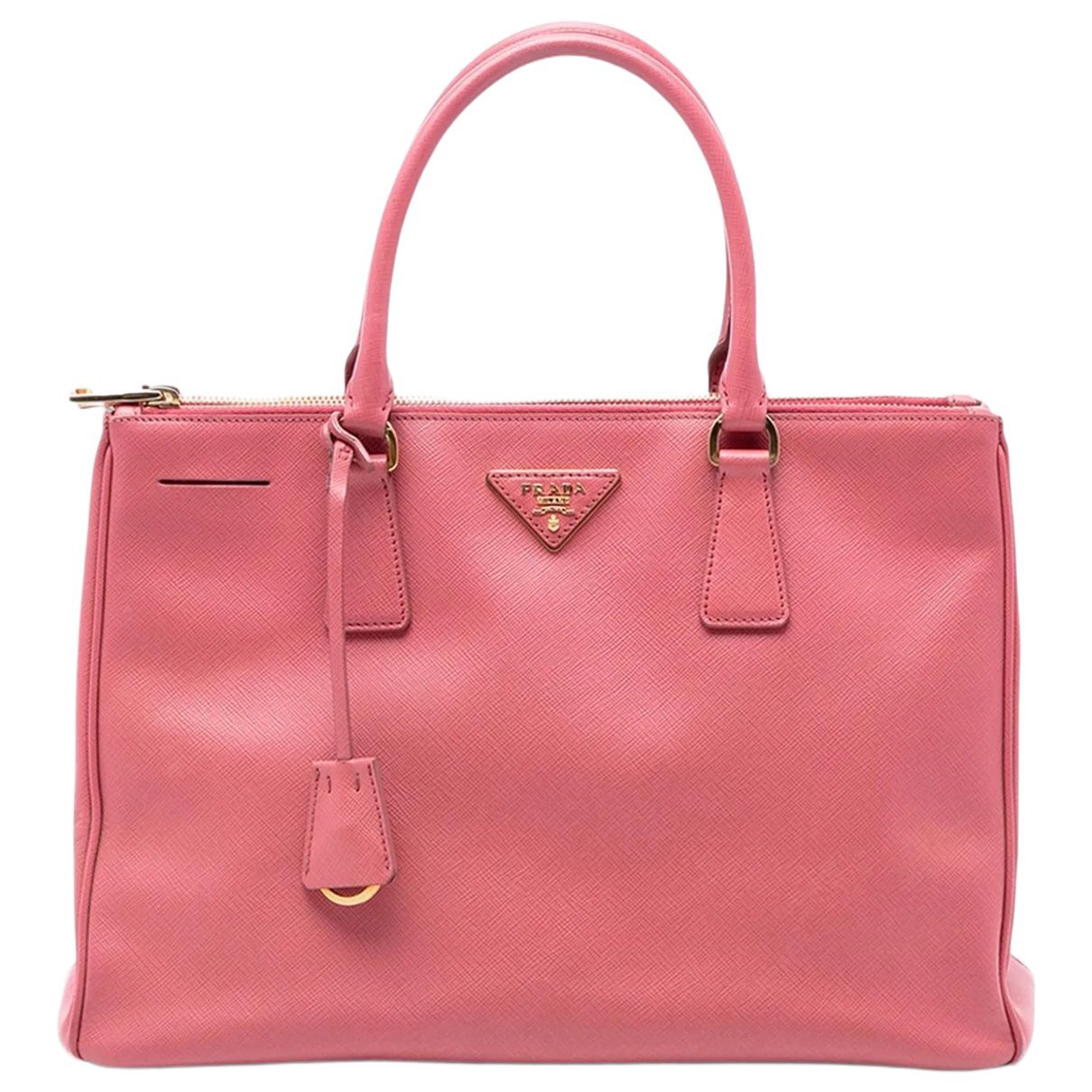 Double leather satchel