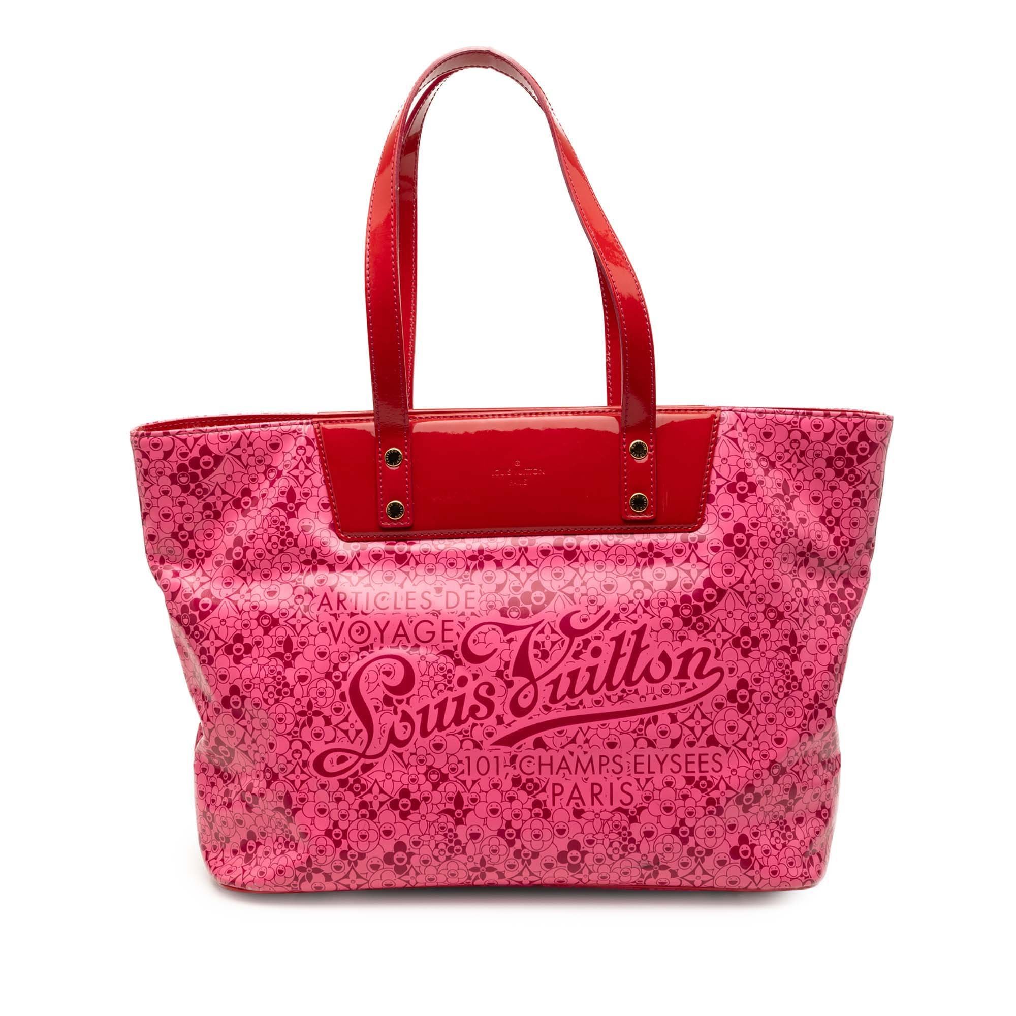 Cosmic blossom leather tote