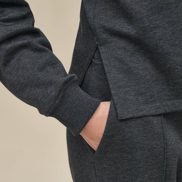 Gris Obscur Polo Shirt Ith Raglan Sleeves