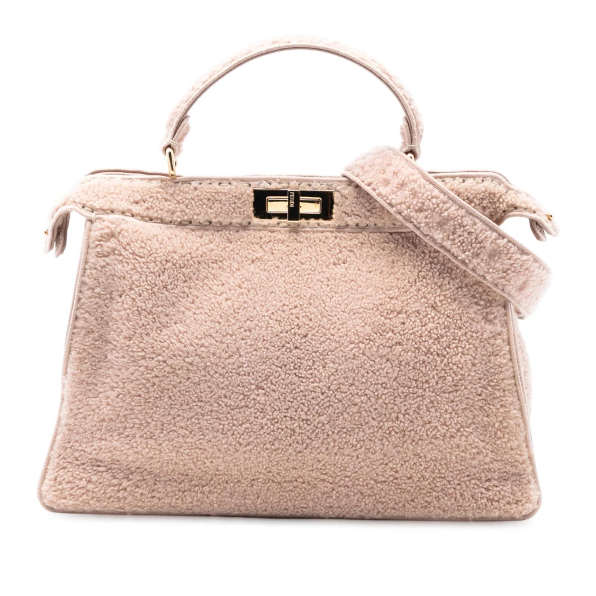 Fendi Peekaboo leather satchel