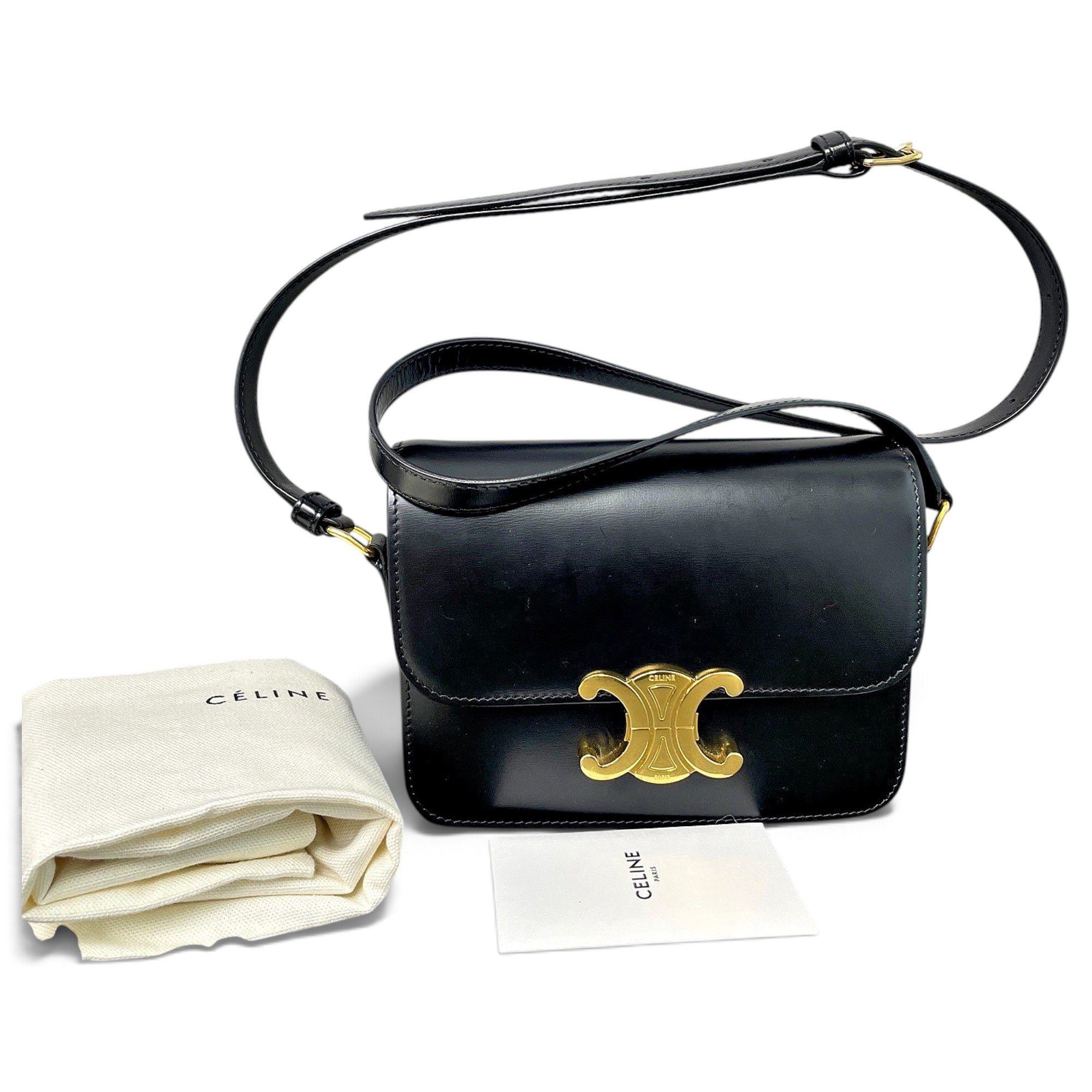 Triomphe leather handbag