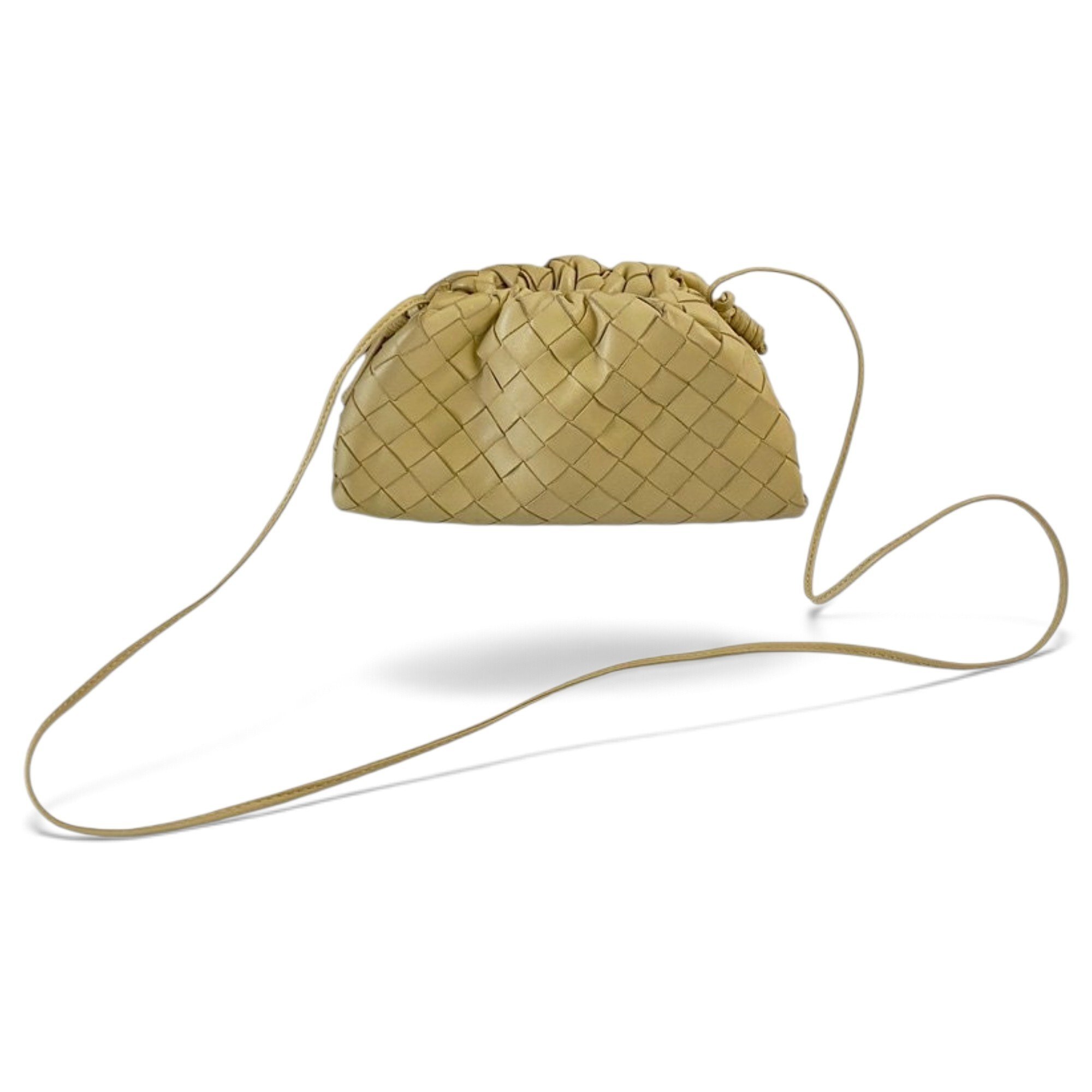 Pouch leather crossbody bag