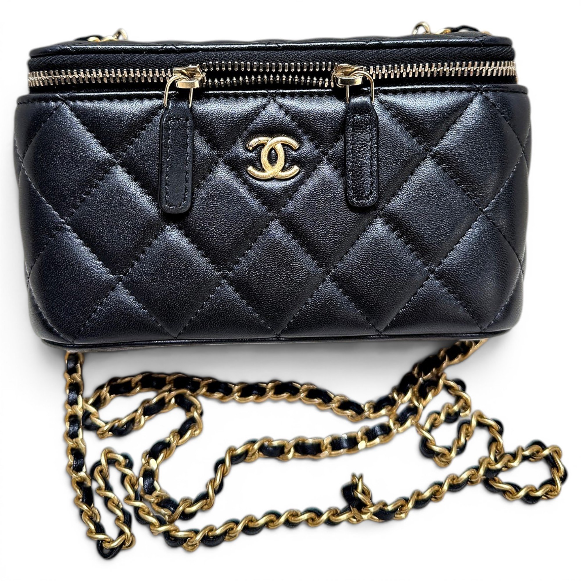 Trendy CC Vanity leather handbag