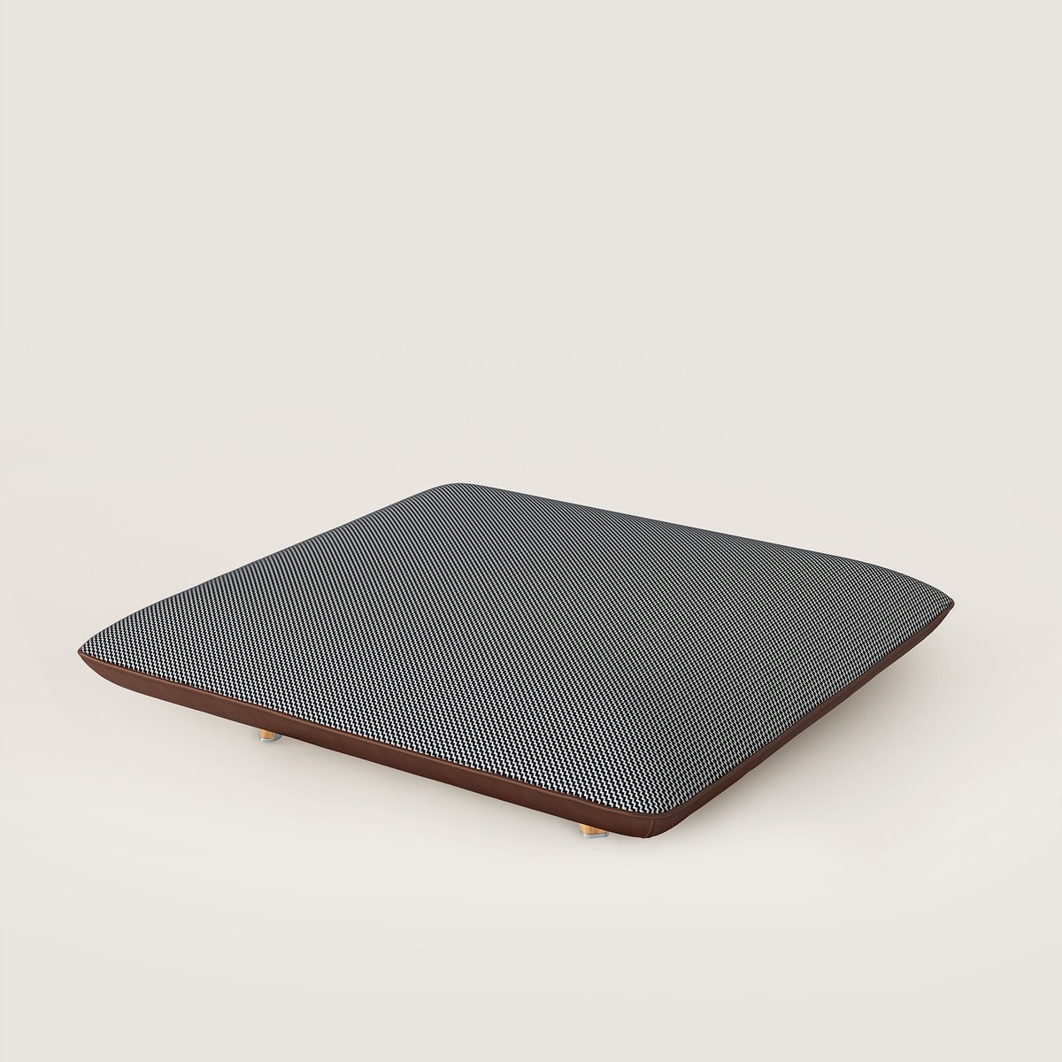 Les Necessaires d'Hermès "carre d'assise" low stool, low model