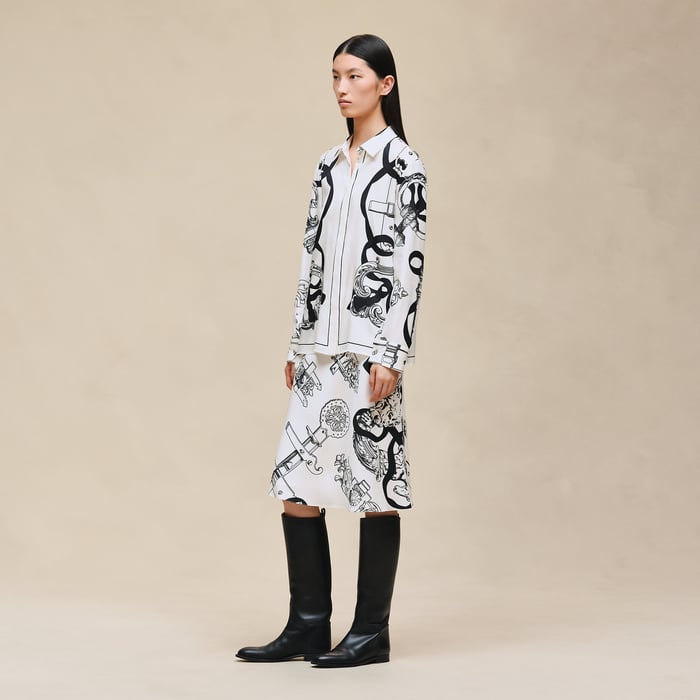 Blanc Nacre "Ferronnerie Remix" Classic Shirt
