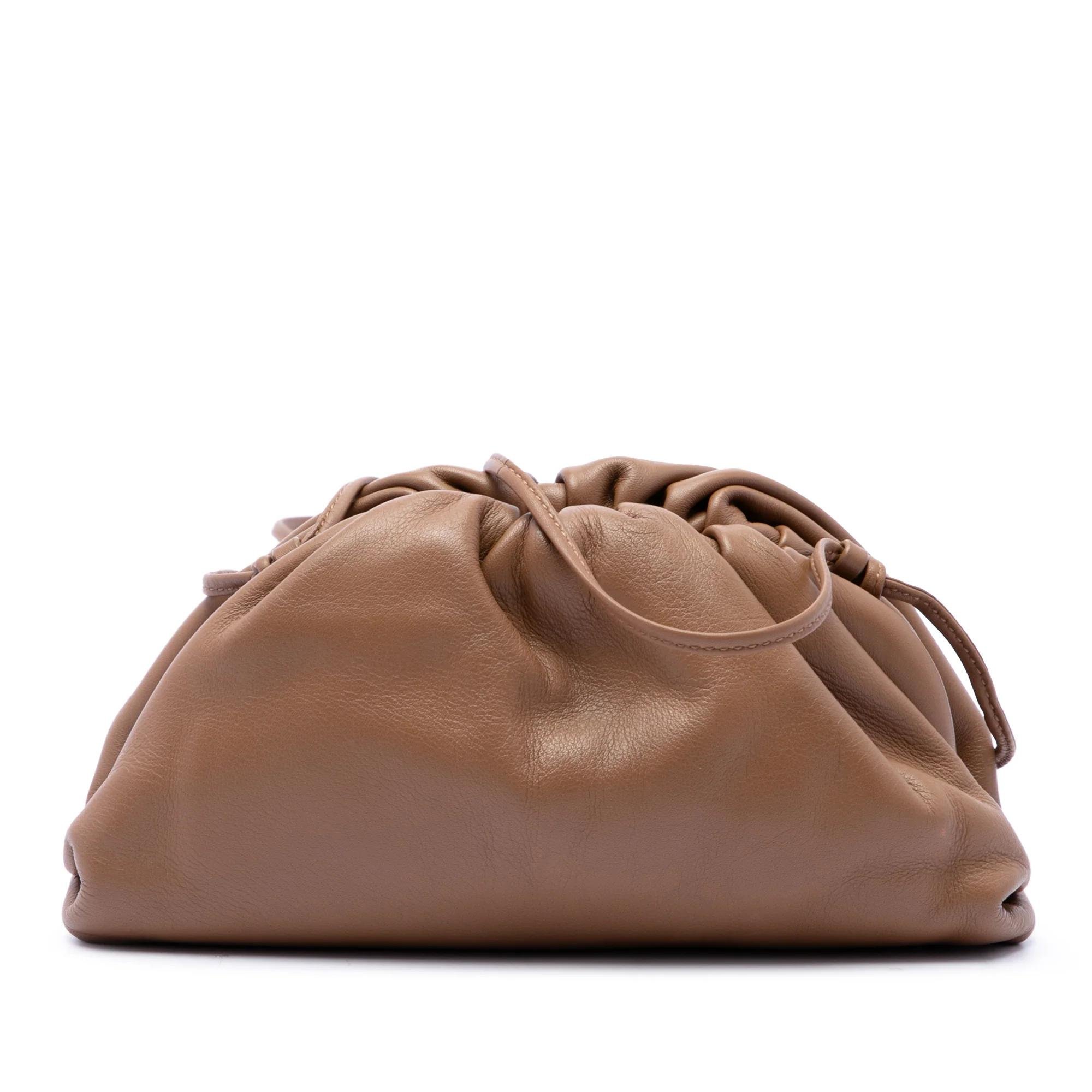 Pouch leather crossbody bag