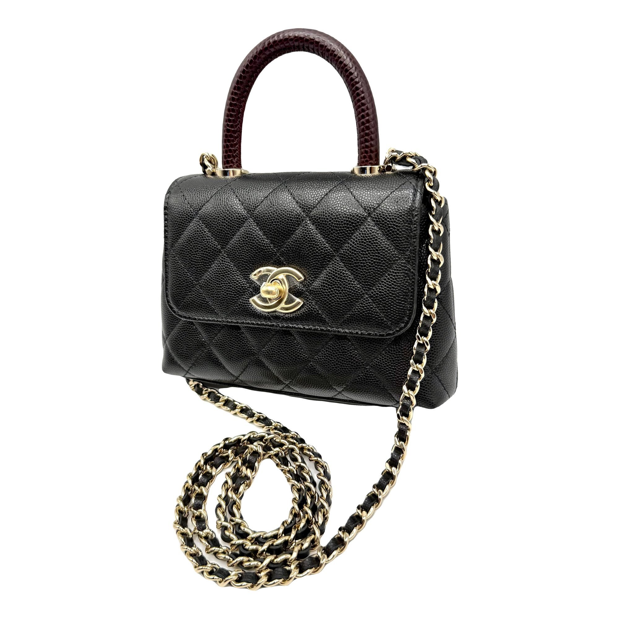 Coco Handle leather mini bag