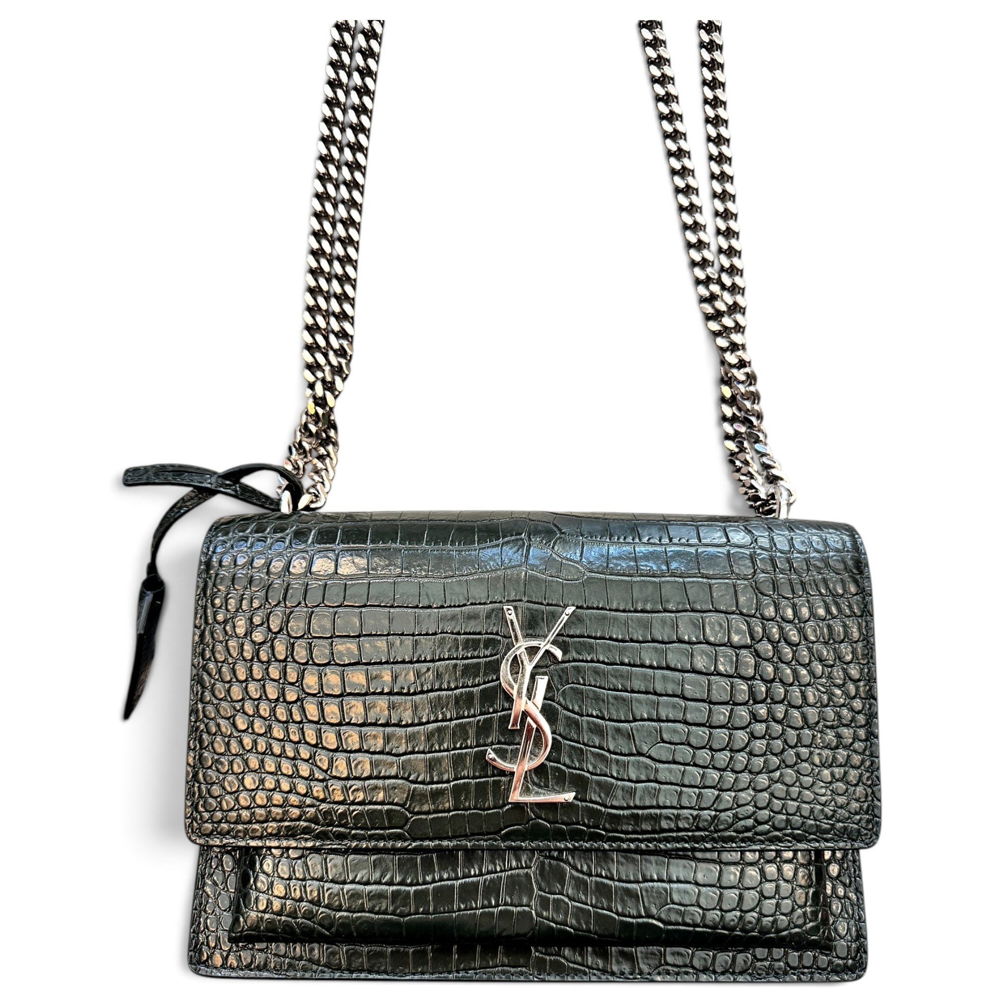 Sunset leather crossbody bag