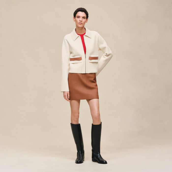 Blanc Naturel Jacket With Pockets