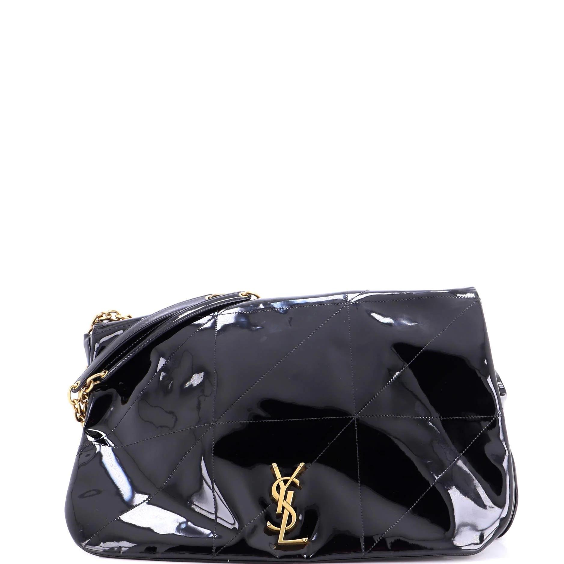 Patent leather handbag