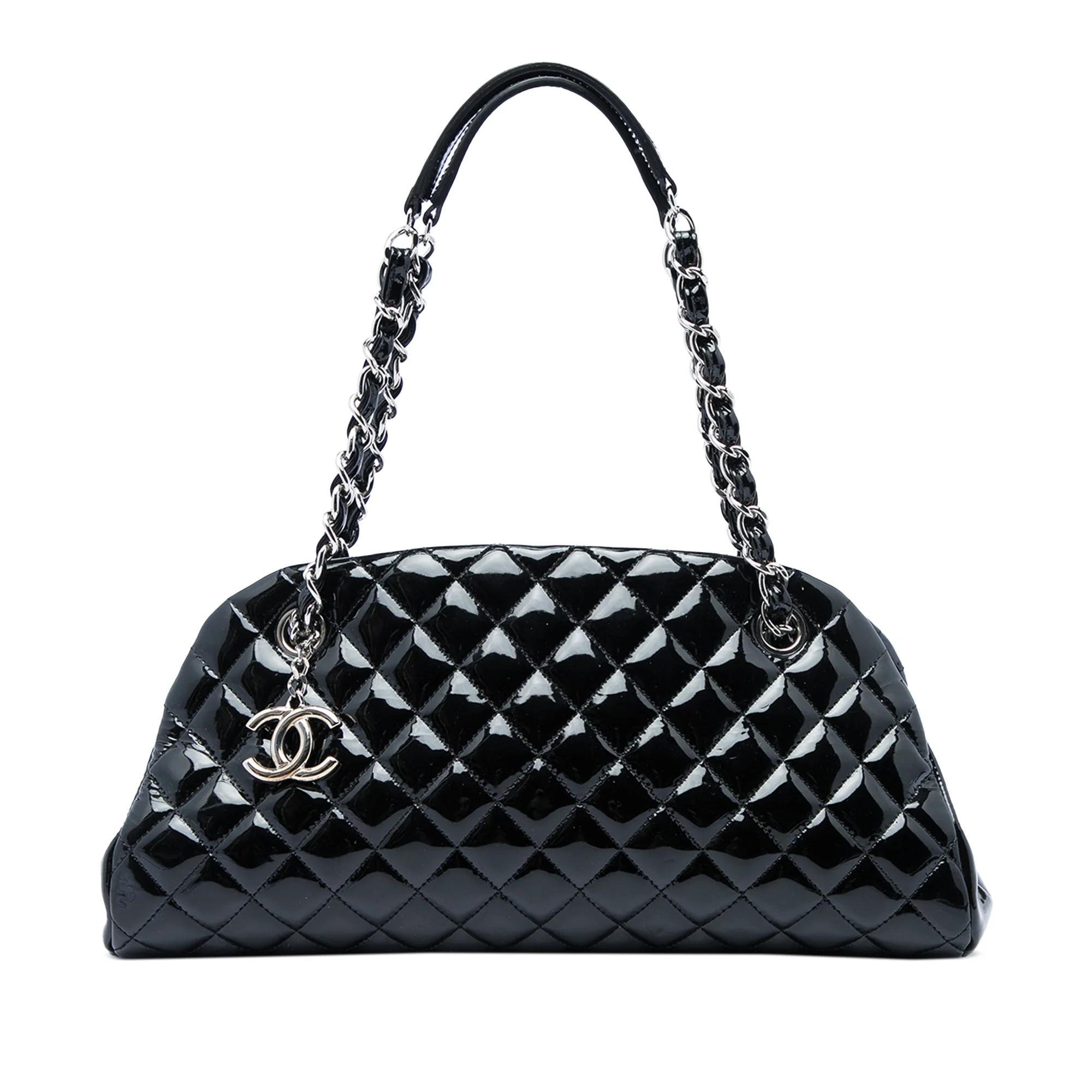Mademoiselle patent leather handbag