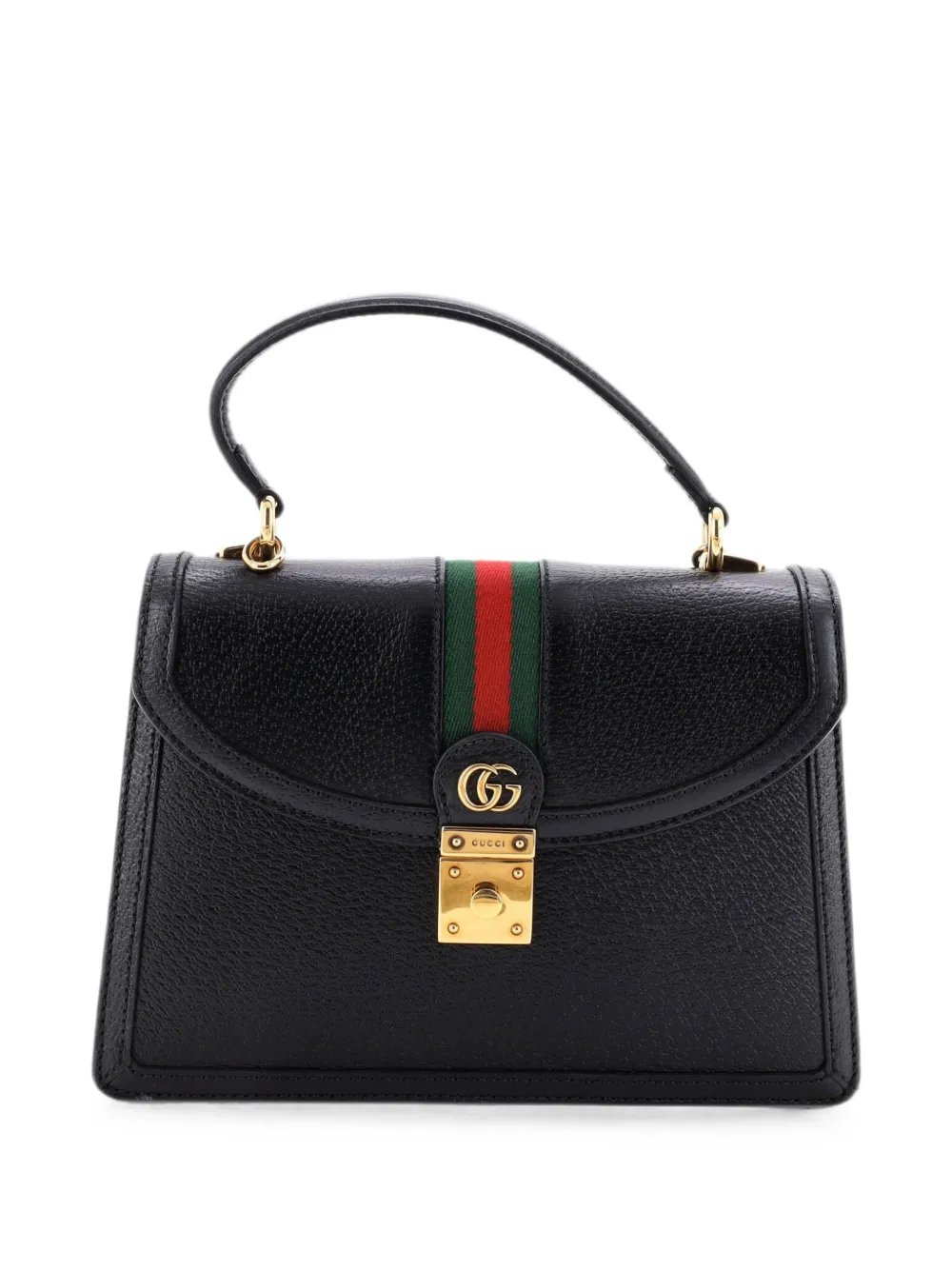 Ophidia Flap Top Handle Bag Leather Small satchel