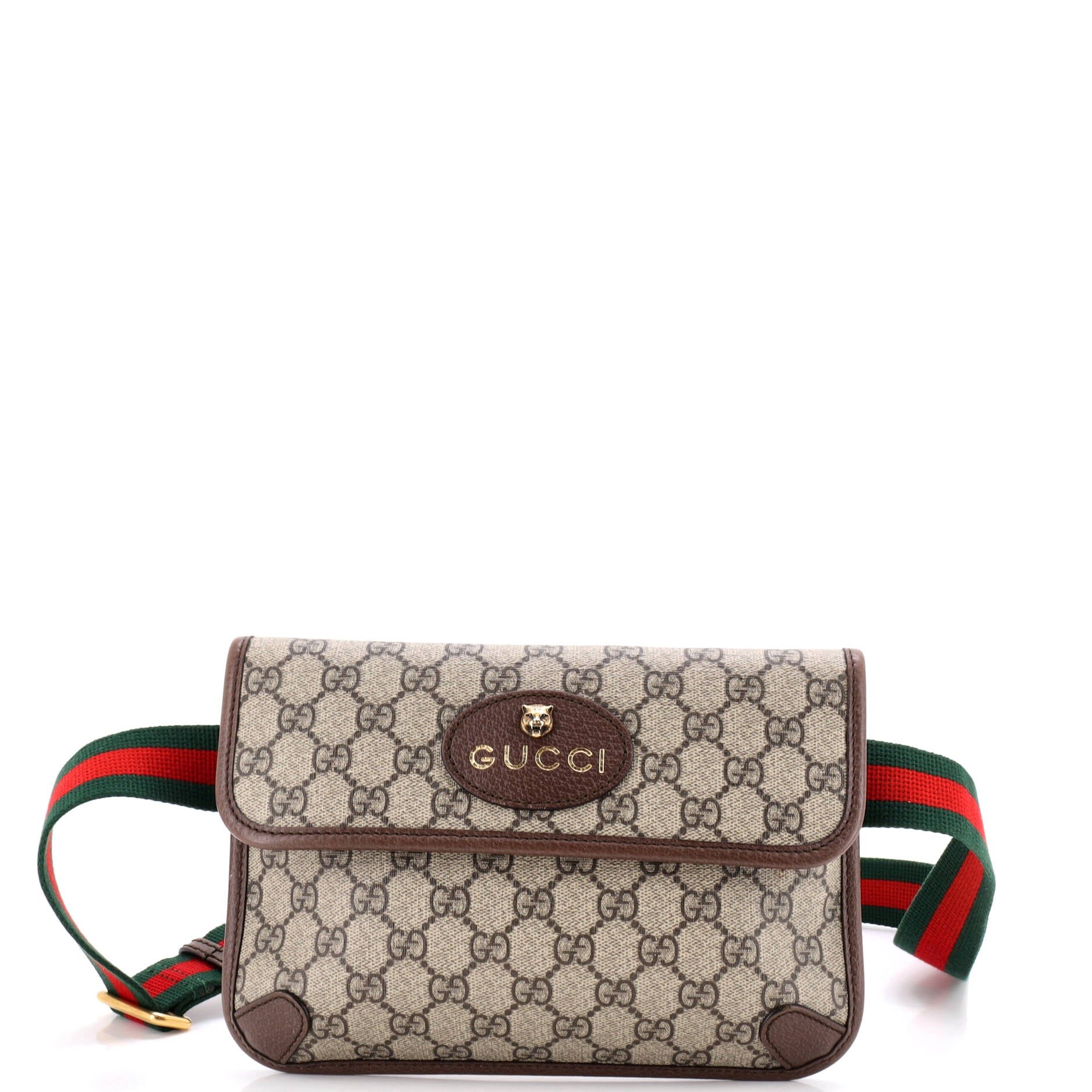 Neo Vintage Flap Belt Bag GG Coated Canvas