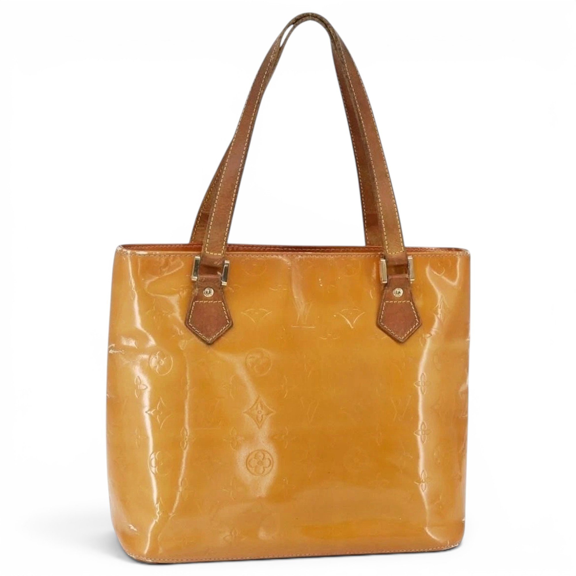 Patent leather handbag
