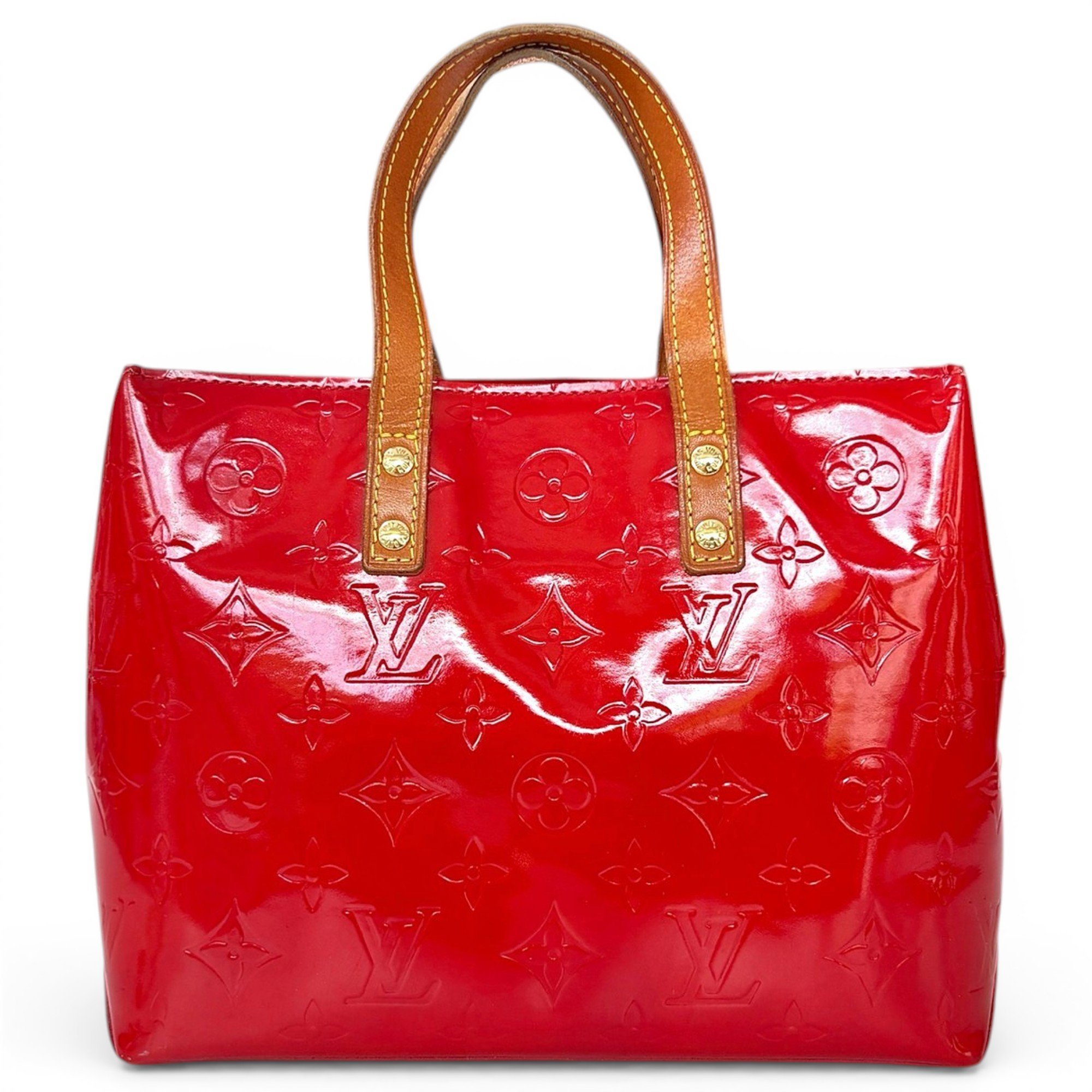 Reade patent leather tote