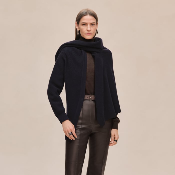 Bleu Noir Long Cardigan