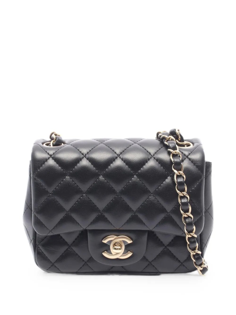 Matelassé chain shoulder bag