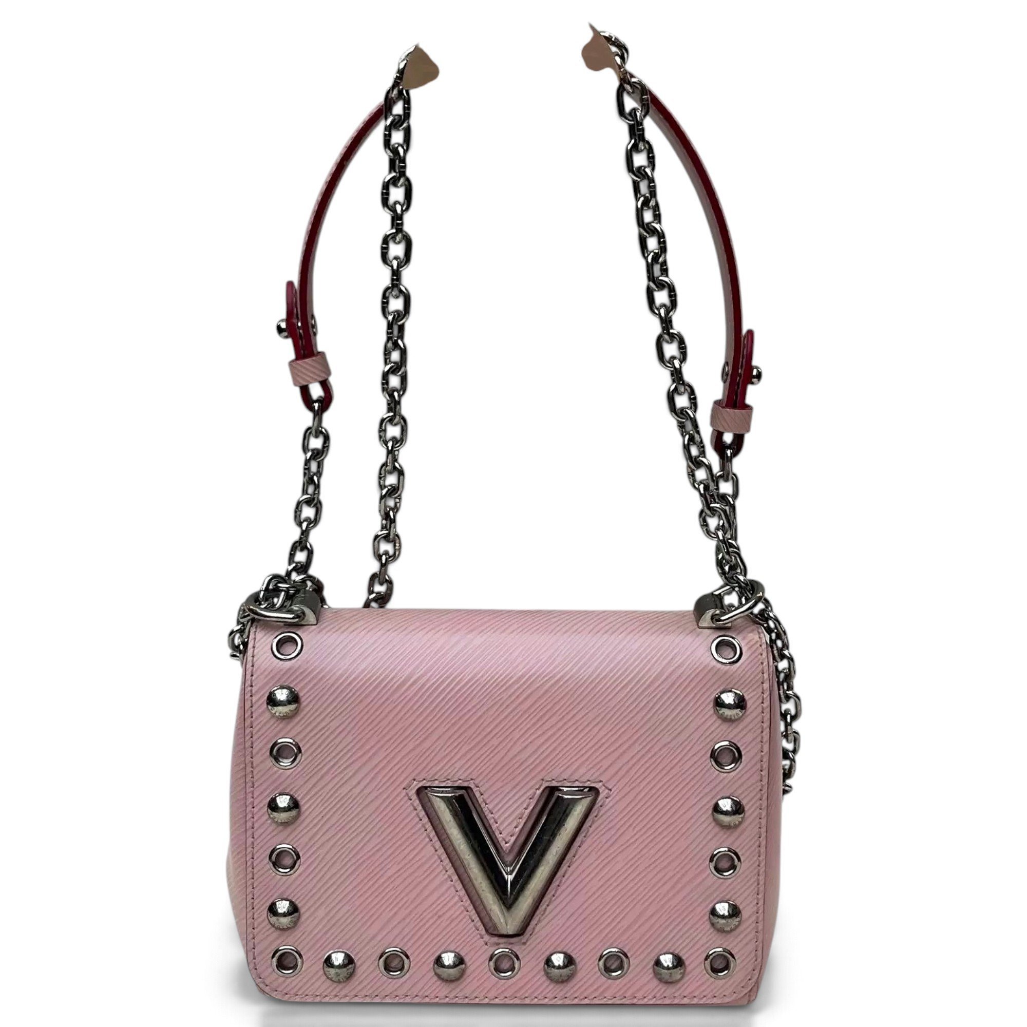 Twist leather handbag