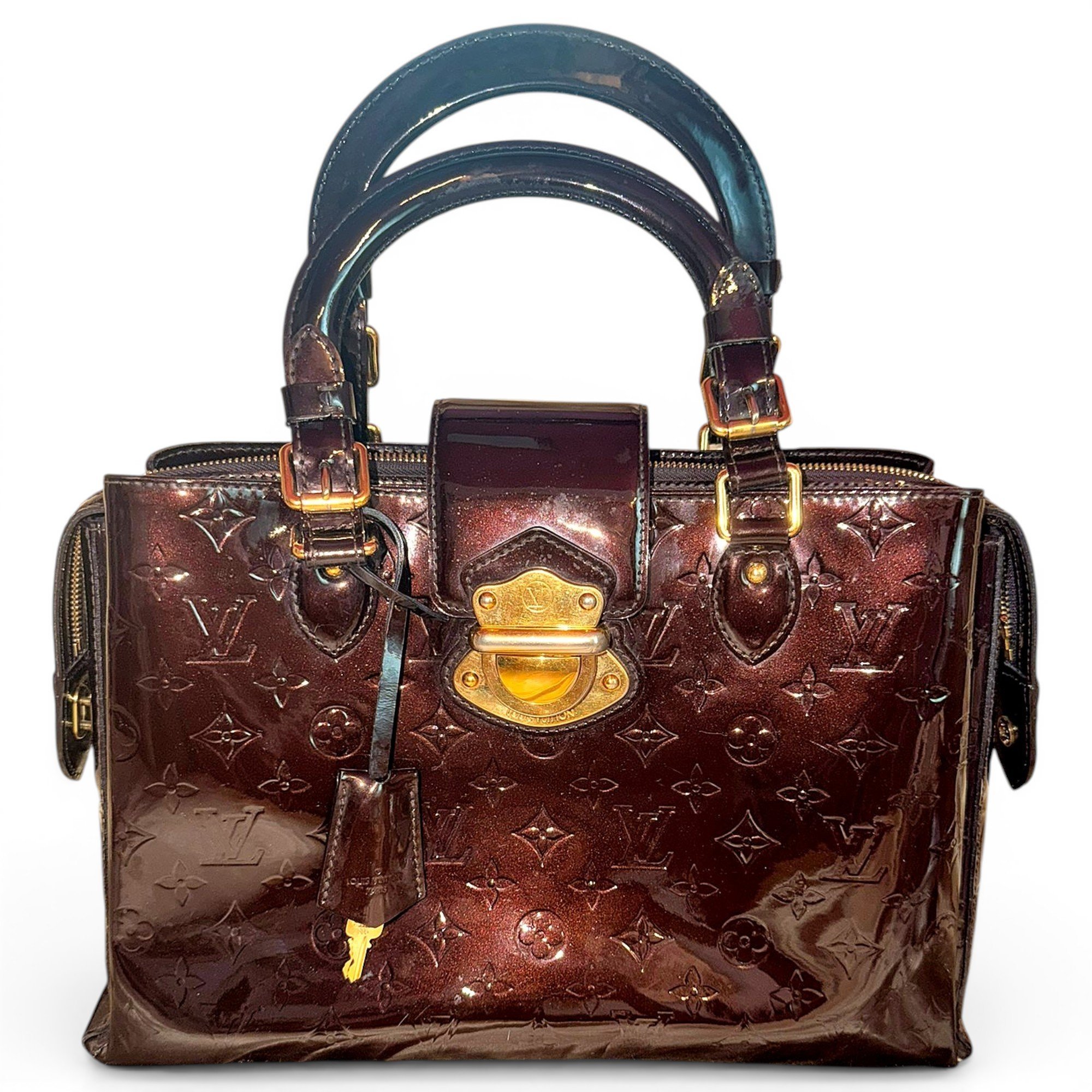 Melrose patent leather tote