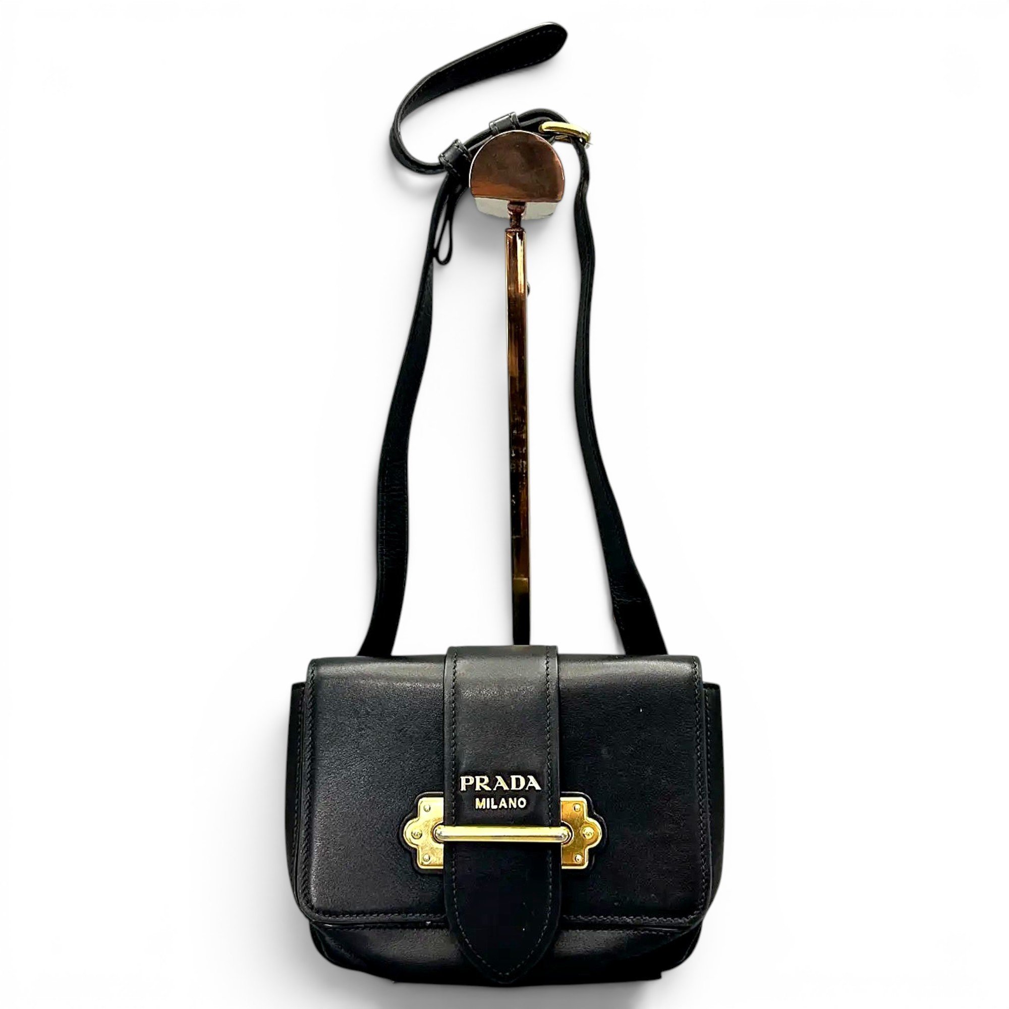 Cahier leather crossbody bag