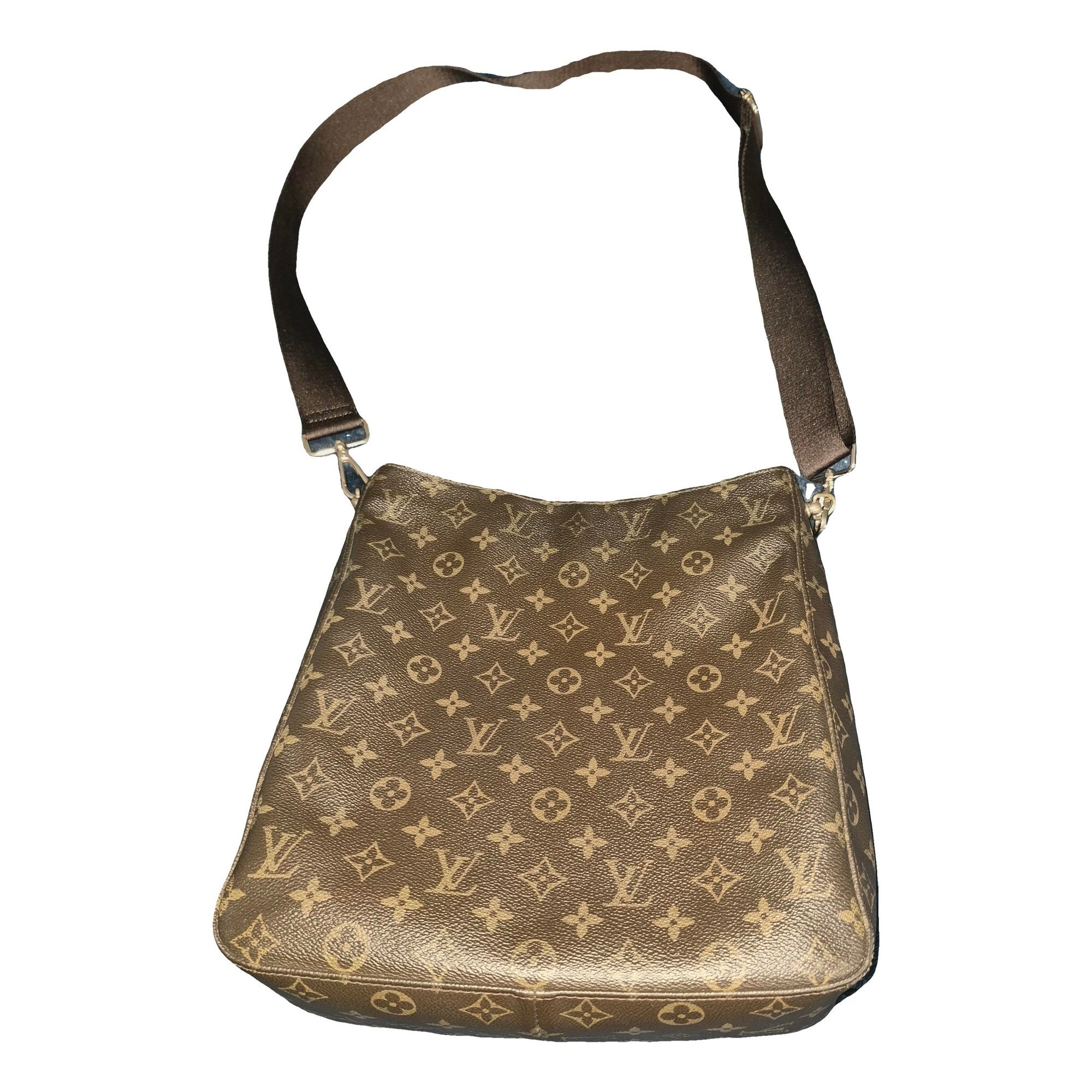 Looping leather crossbody bag