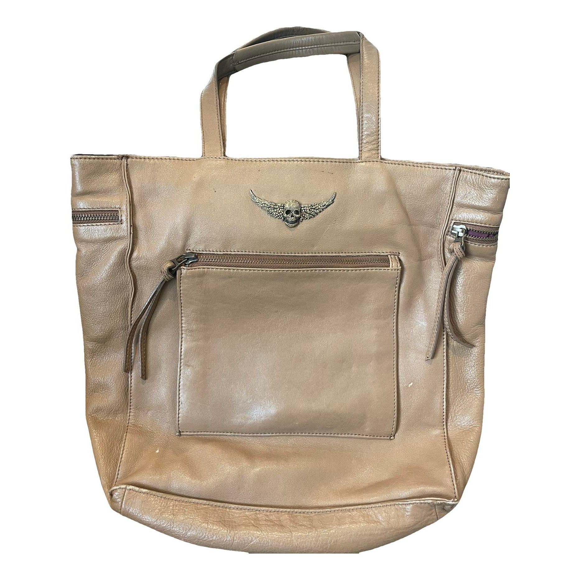Leather tote