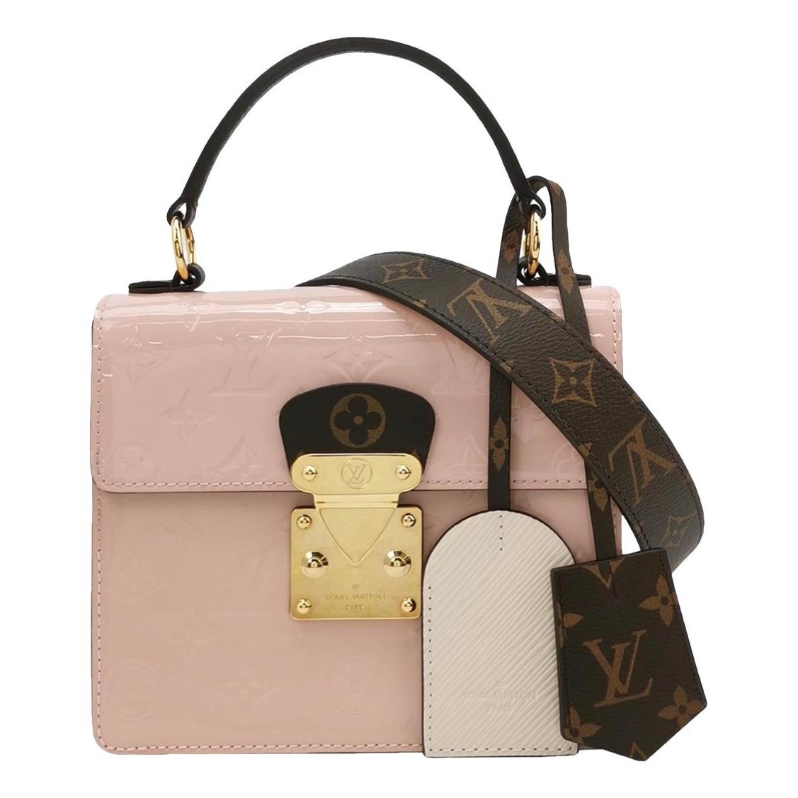 Spring street patent leather handbag