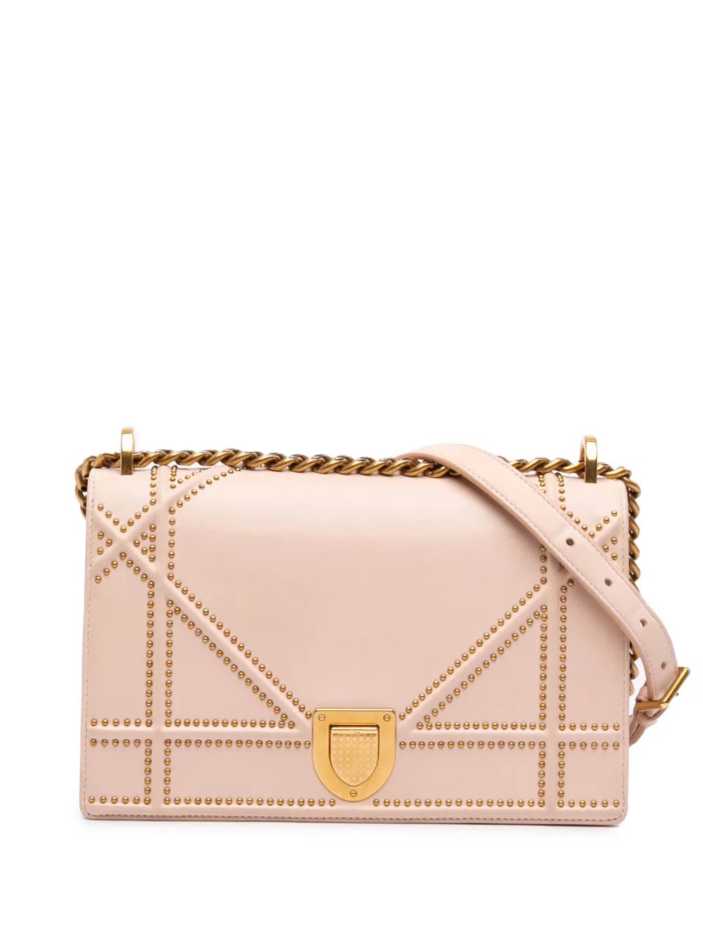 2017 Medium Studded Lambskin Diorama Flap crossbody bag