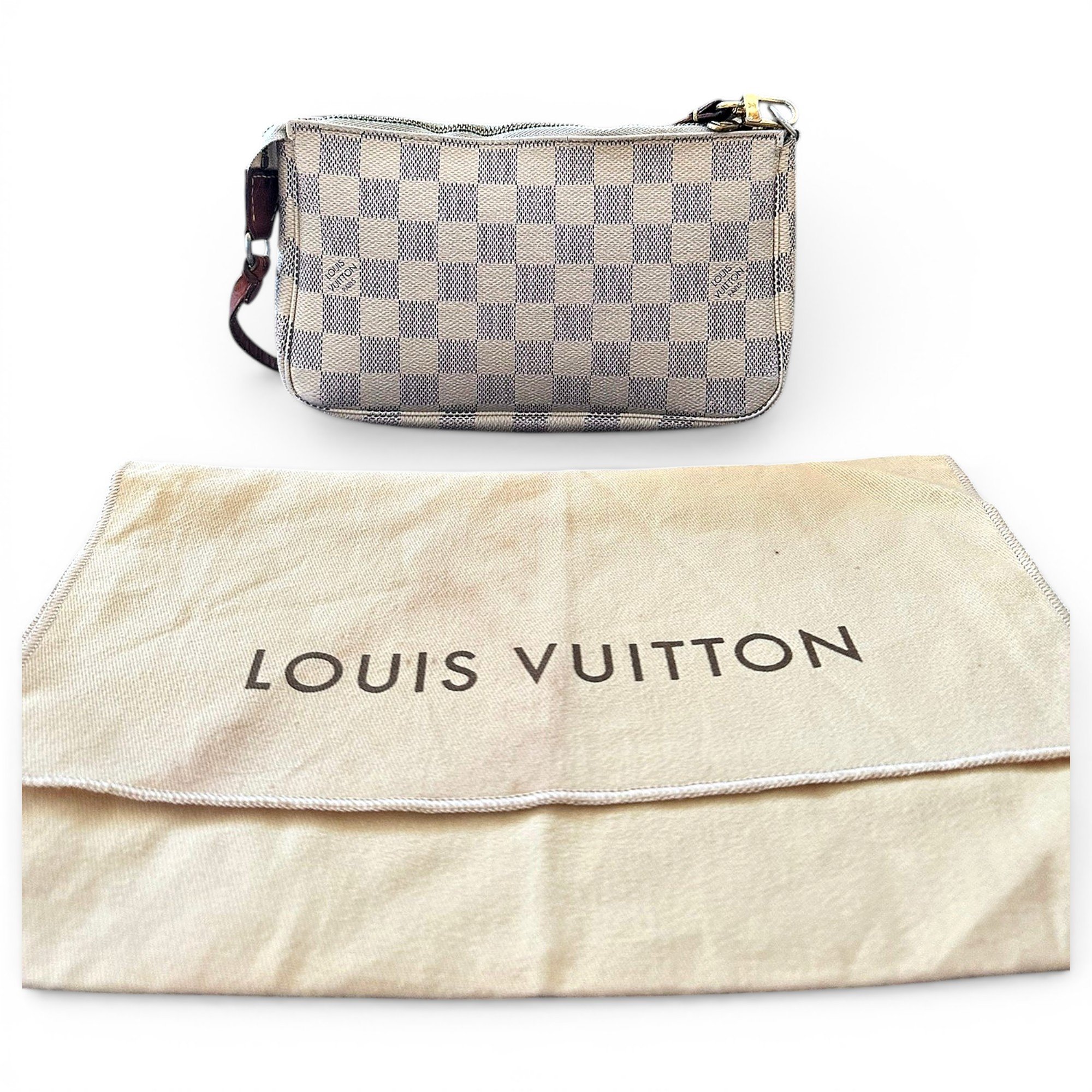 Leather clutch bag