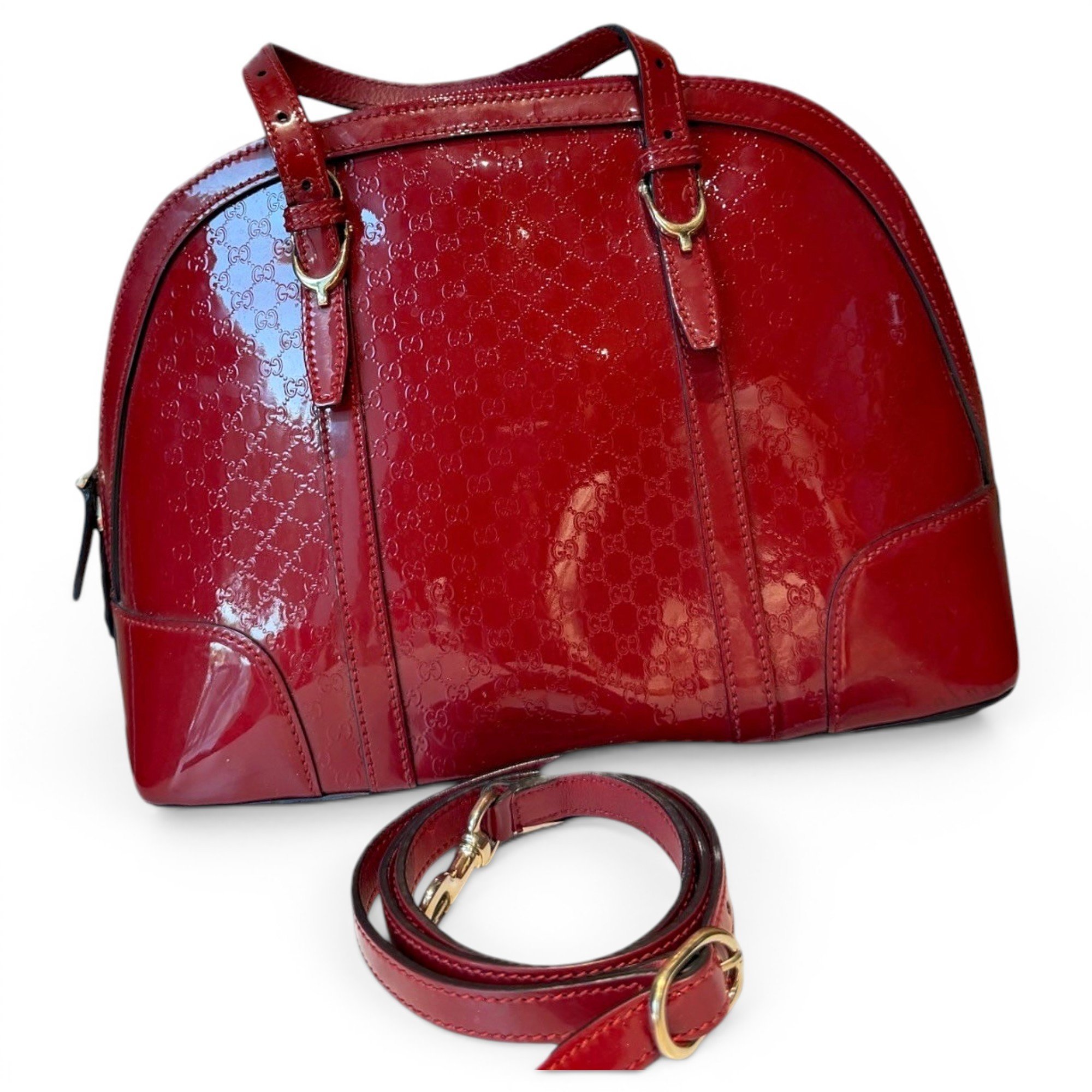 Dôme leather handbag