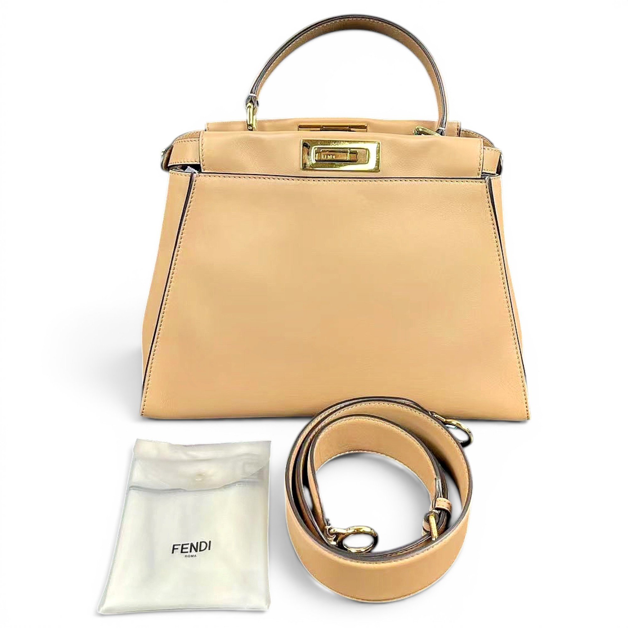 Peekaboo leather handbag