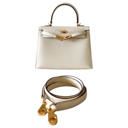 Hermes Kelly 25 Handbag Nata Epsom Leather