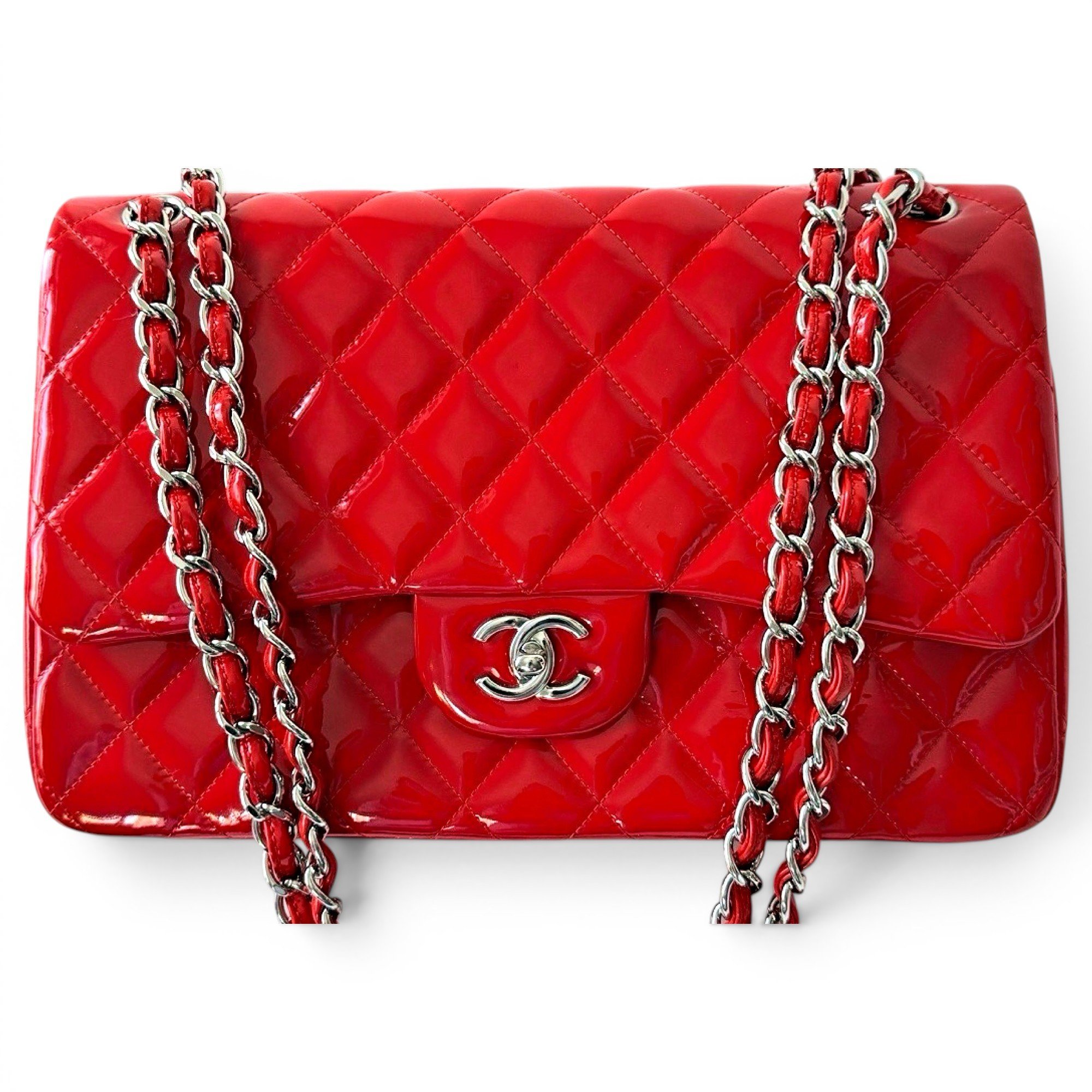Timeless/Classique patent leather handbag