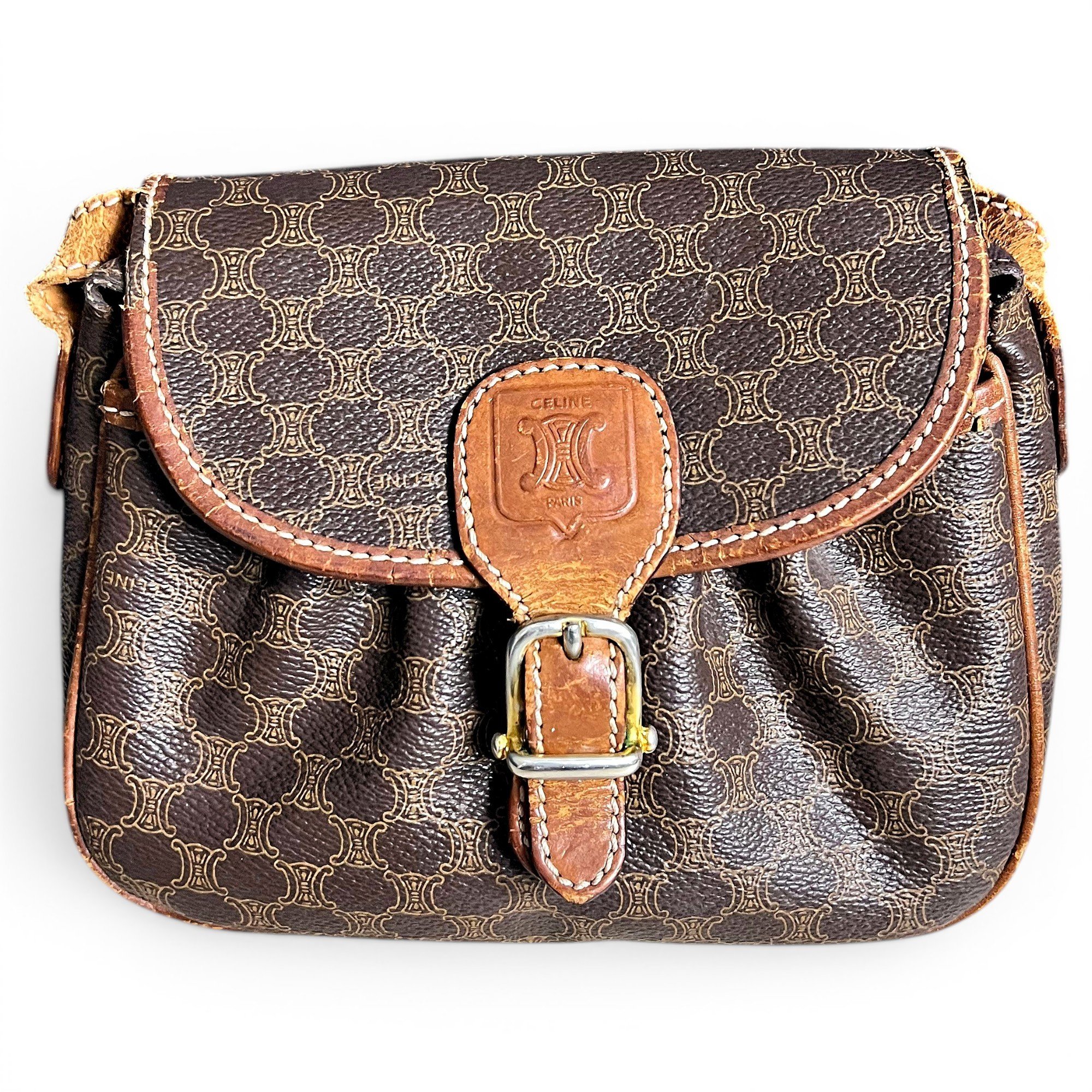 Triomphe leather handbag