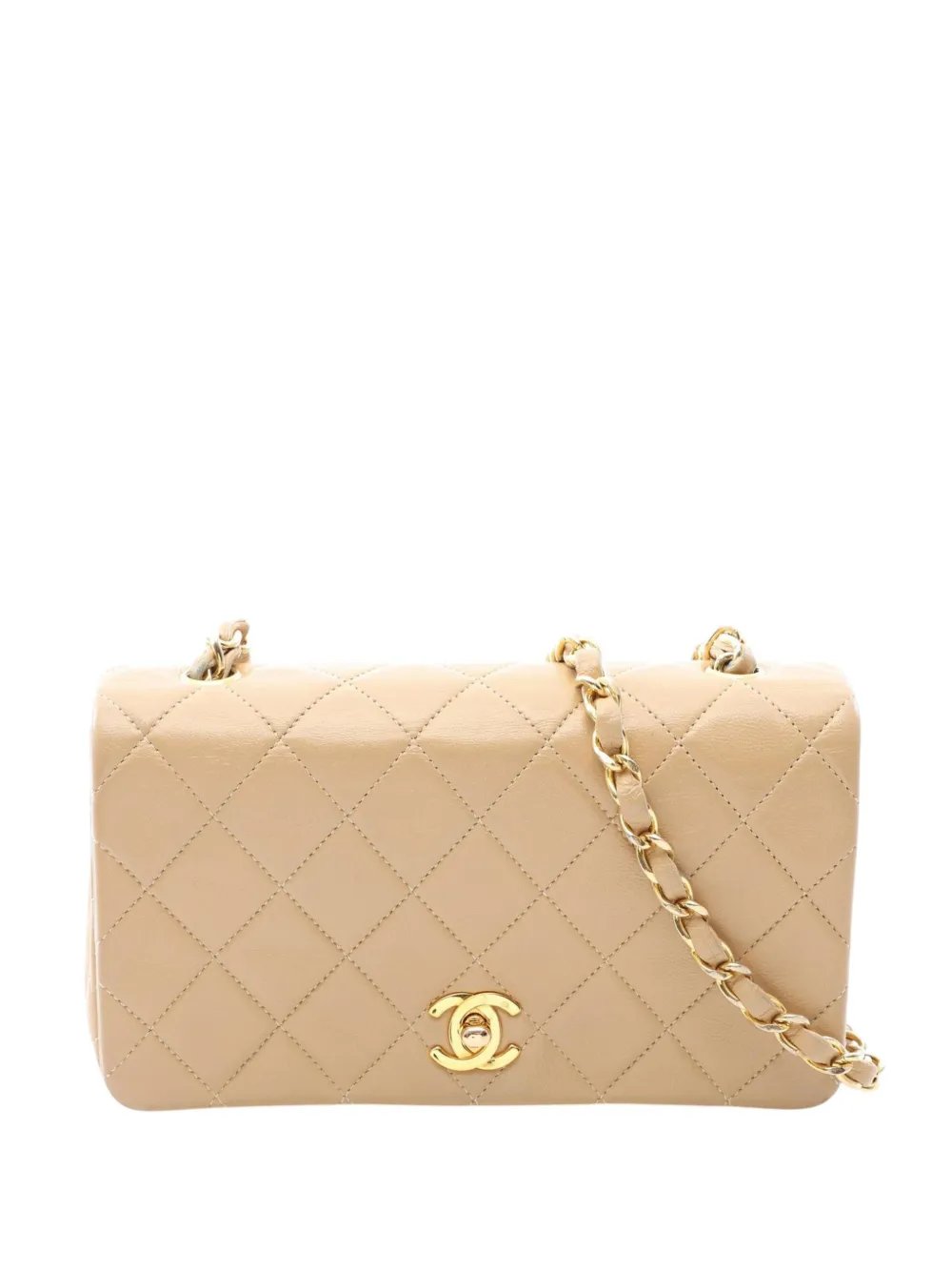 1989-1991 Mini CC Quilted Lambskin Full Flap crossbody bag