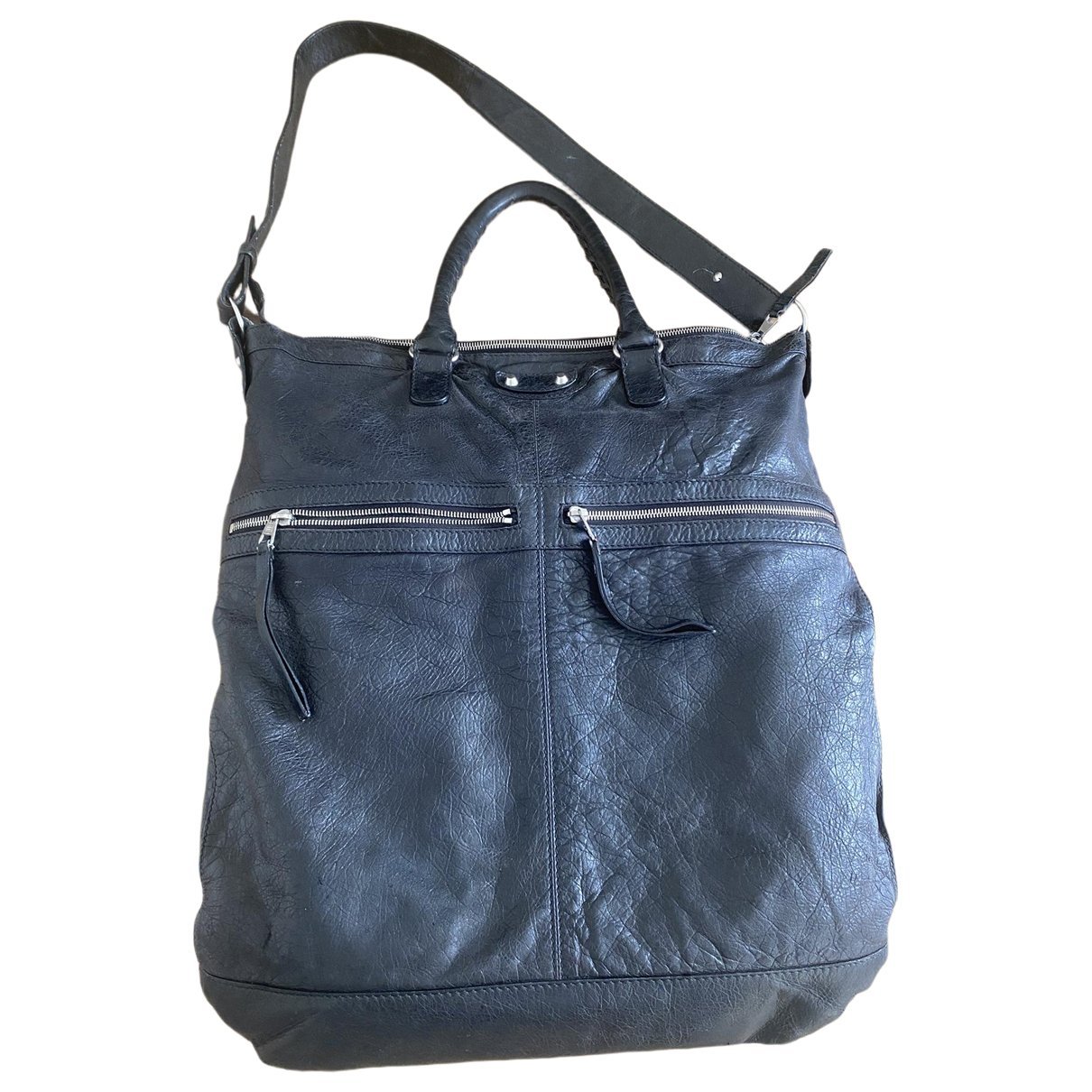 Leather tote