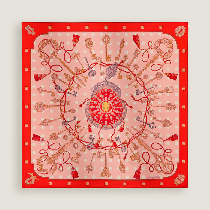 Les Cles Double Face Scarf 90