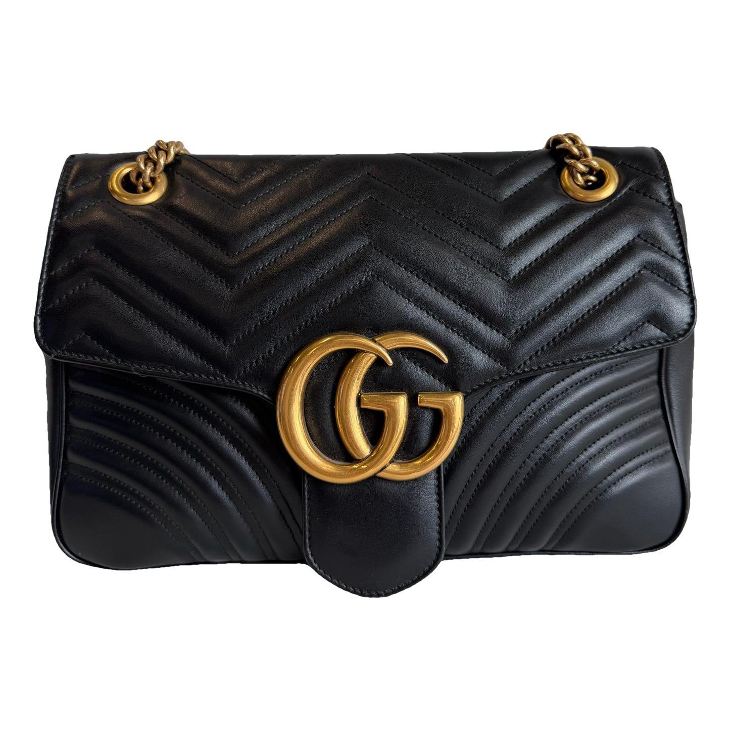 GG Marmont Flap leather crossbody bag