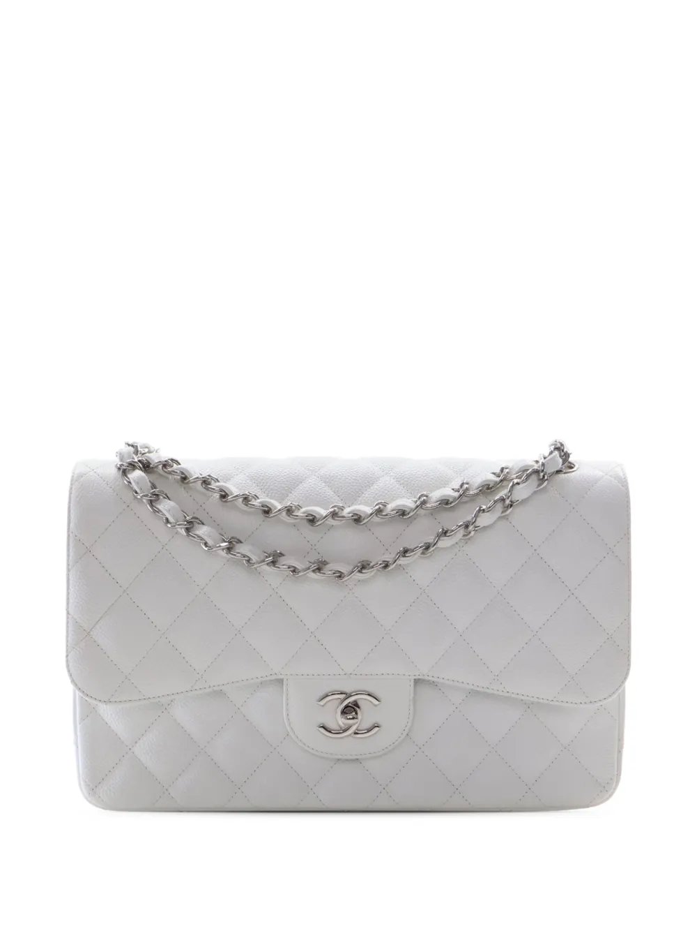 2010-2011 Jumbo Classic Caviar Double Flap shoulder bag
